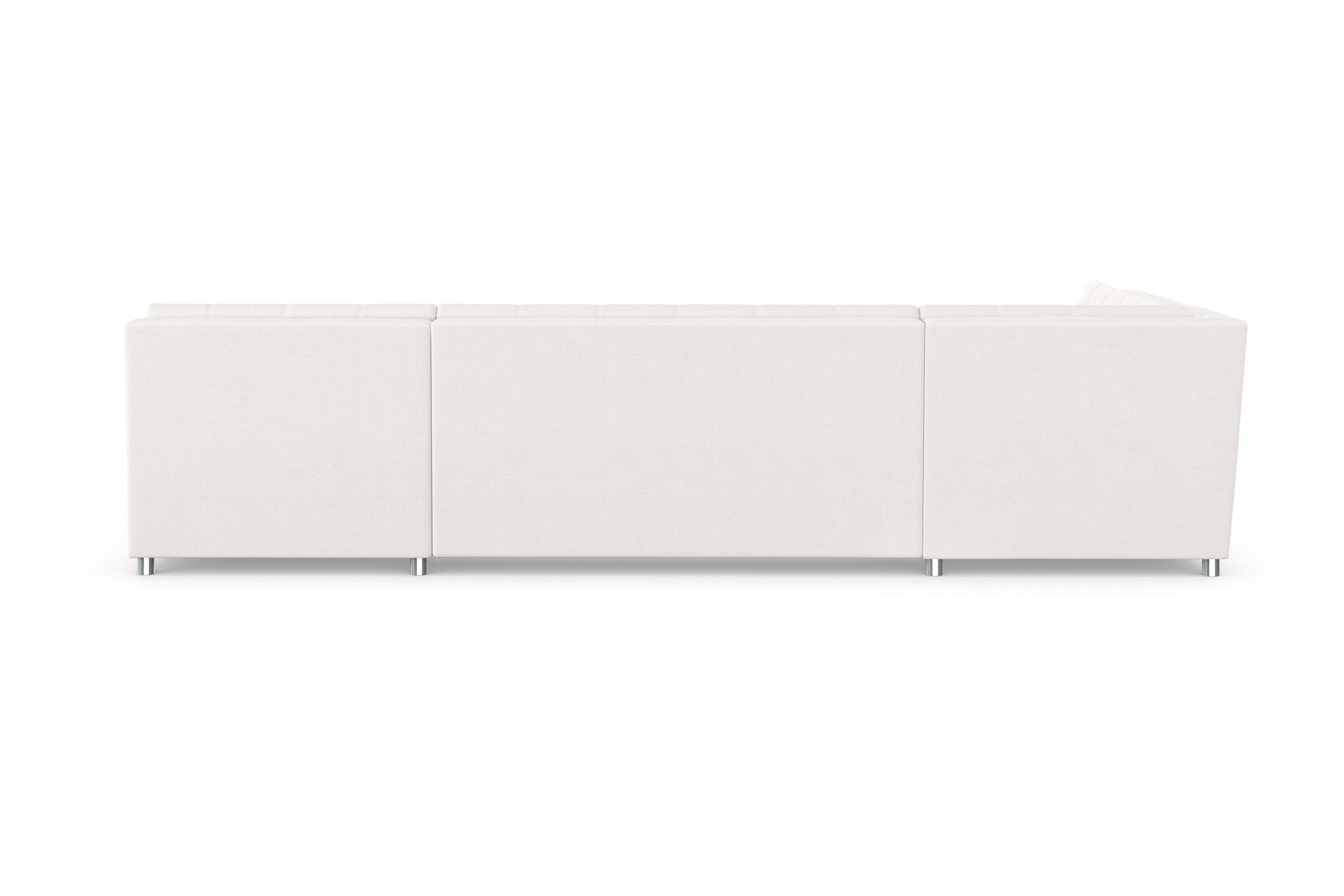 DOMO collection Zithoek Treviso inclusief sierkussen, moderne stiksels, XXL: B/D/H: 364/201/83 cm naar keuze met slaapfunctie, in vele soorten bekleding ook in cord u-model