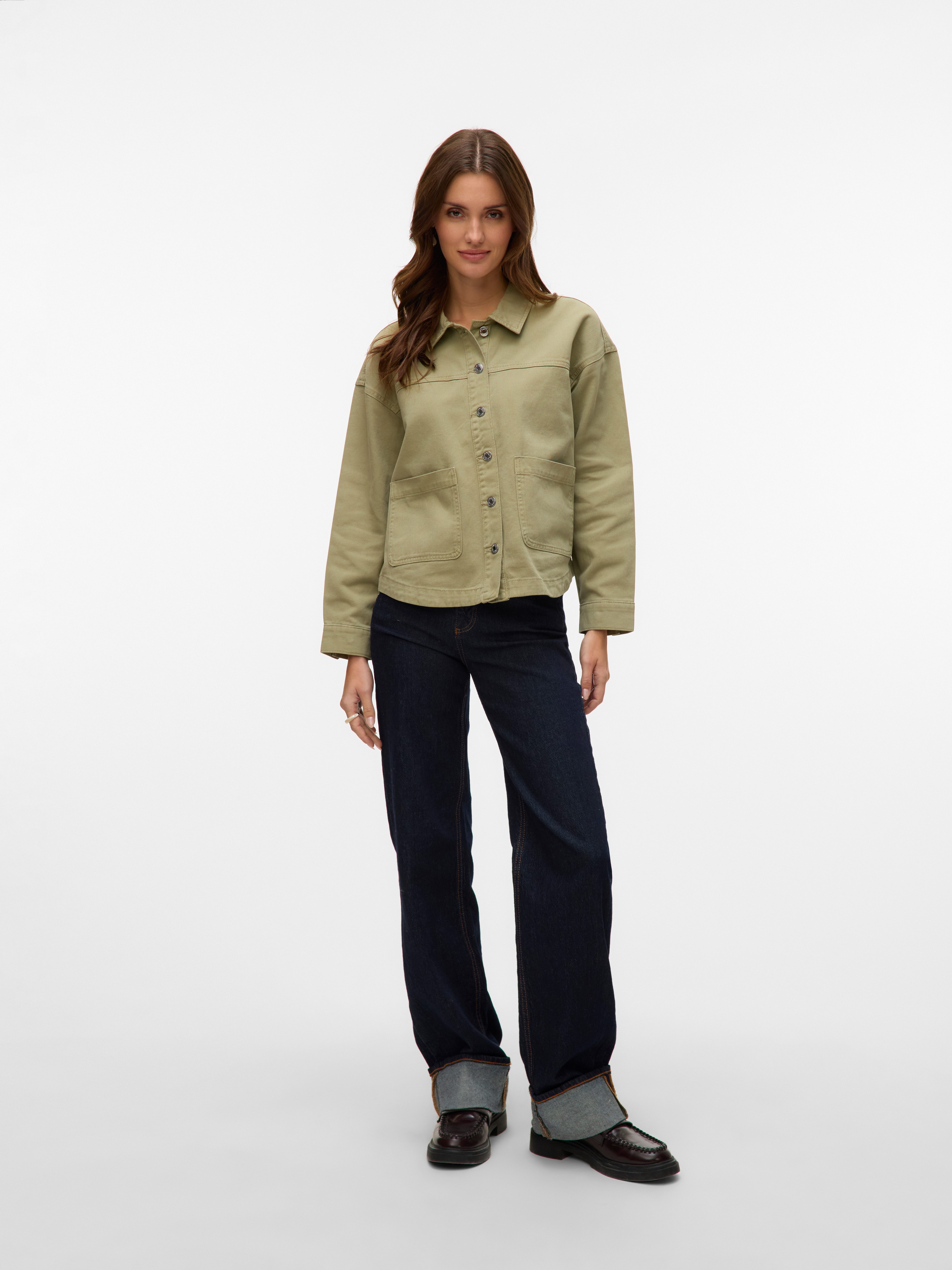Vero Moda Jeansjack VMJAMIE LS DENIM SHACKET MIX NOOS