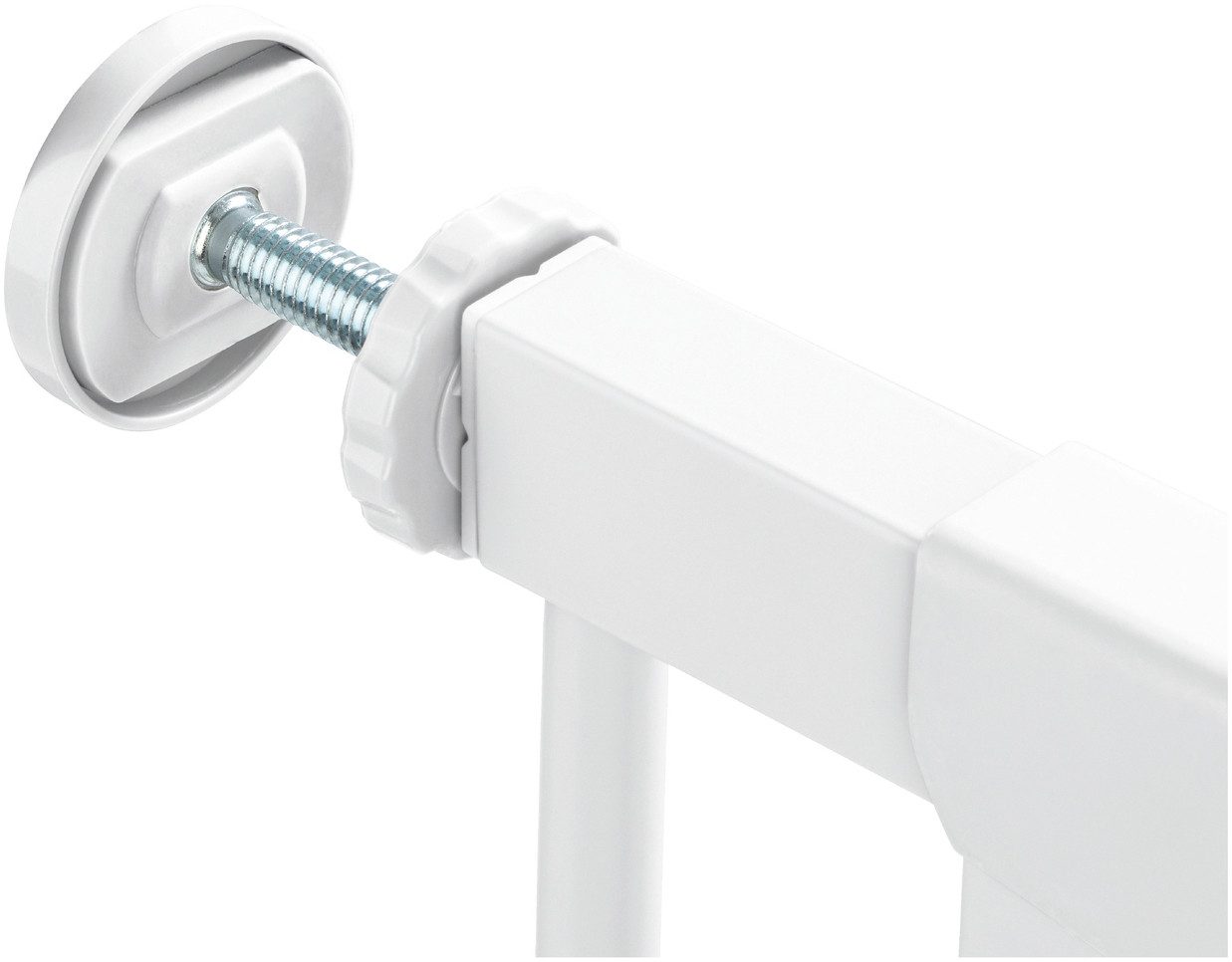 Hauck Traphek Clear Step Autoclose 2, White ook als traphekje te gebruiken, 75-80, vlakke doorgang