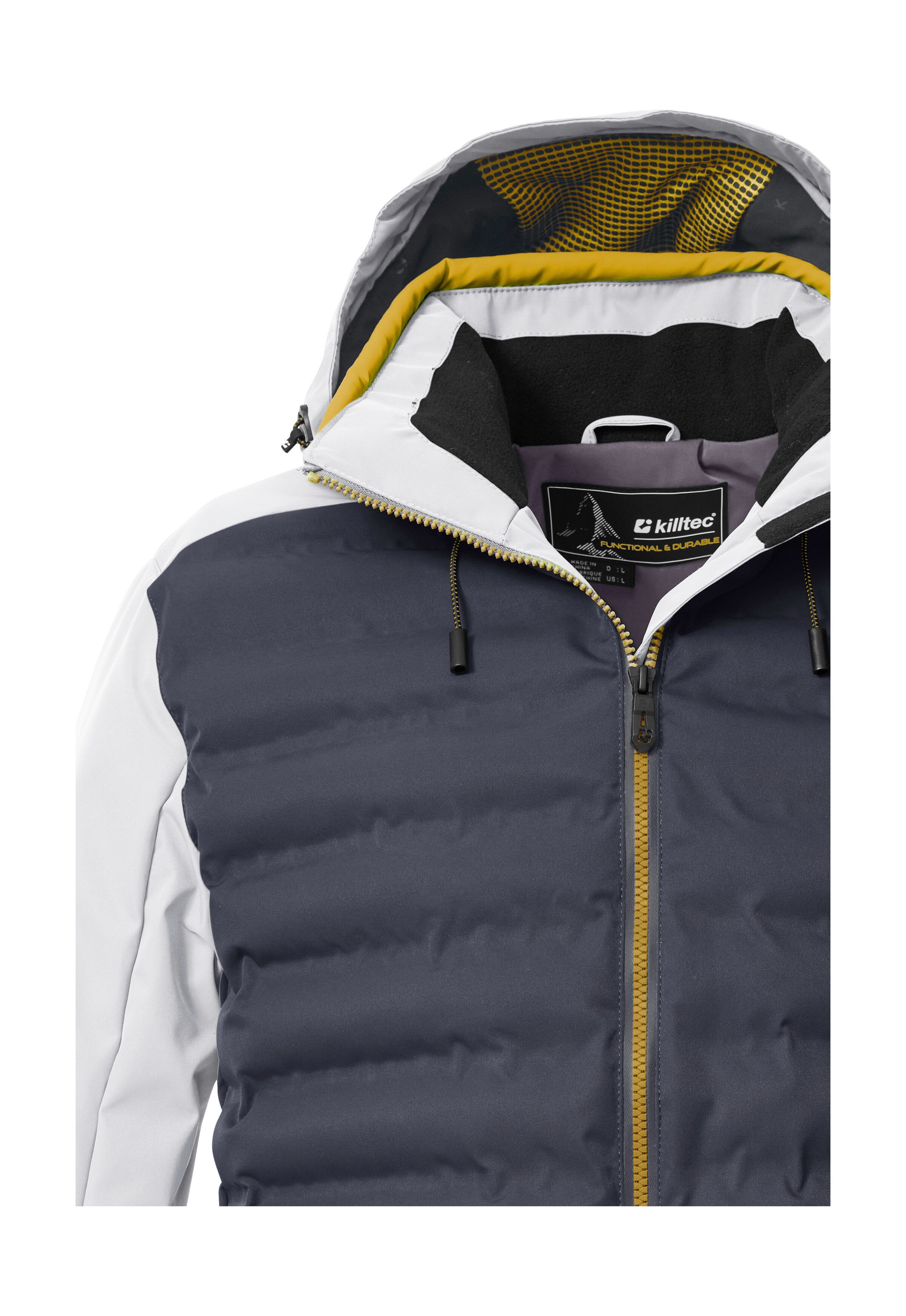 Killtec Ski-jack KSW 72 MN SKI JCKT Moderne hybride look, winddicht, waterafstotend, ademend