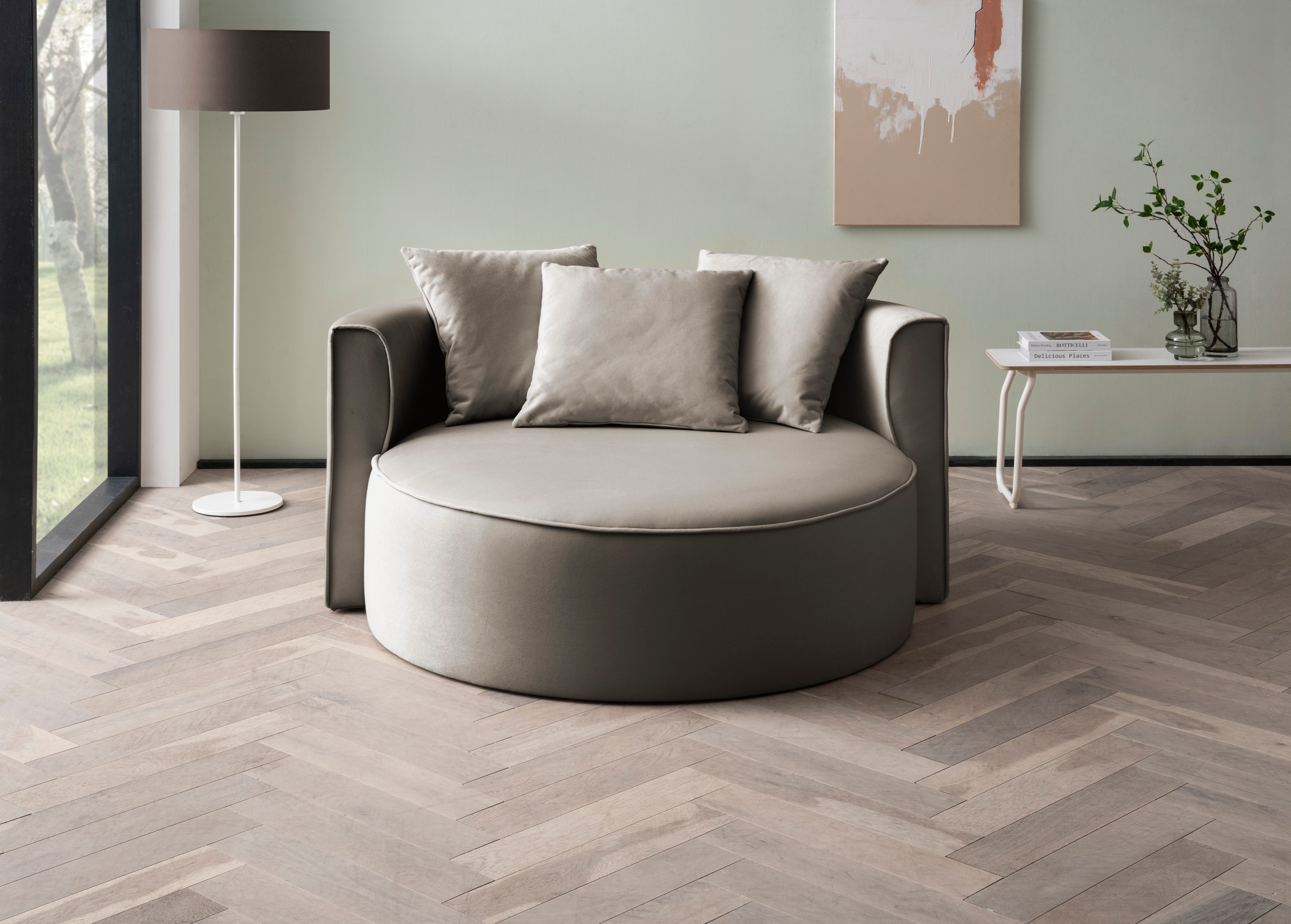 LeGer Home by Lena Gercke XXL-fauteuil Isalie, stoel in moderne kleuren, leesstoel, loveseat, grote stoel