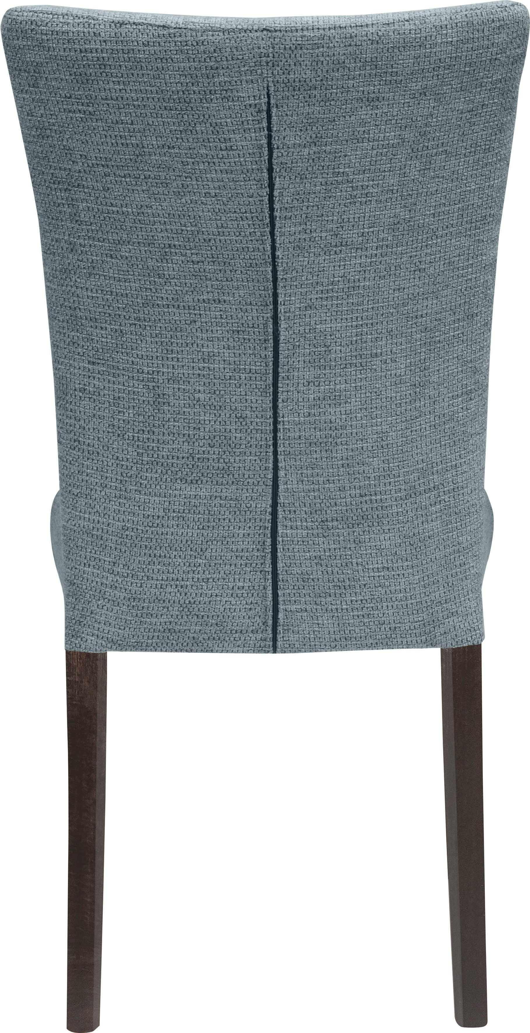 Home affaire Stoel met 4 poten Aspen Poten van massief beuken, wengékleurig gelakt (set, 2 stuks)