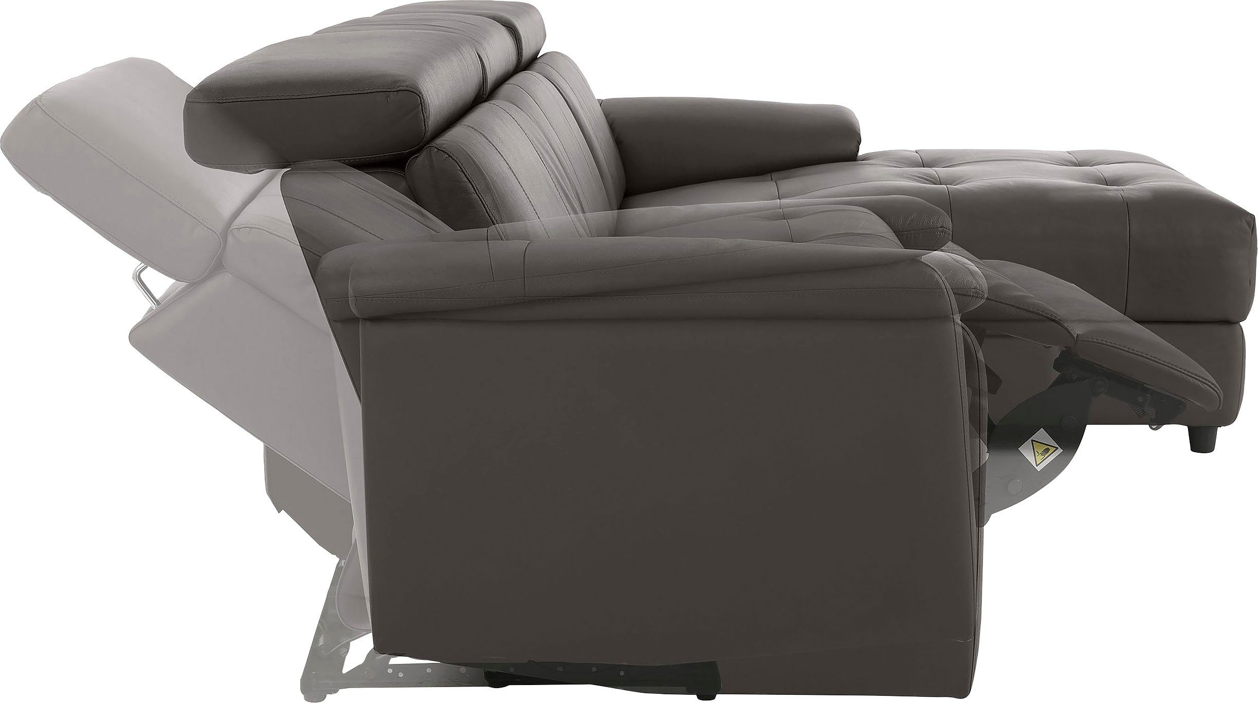 Home affaire Hoekbank Binado, L-vorm, met handmatige of elektrische relaxfunctie met usb-aansluiting