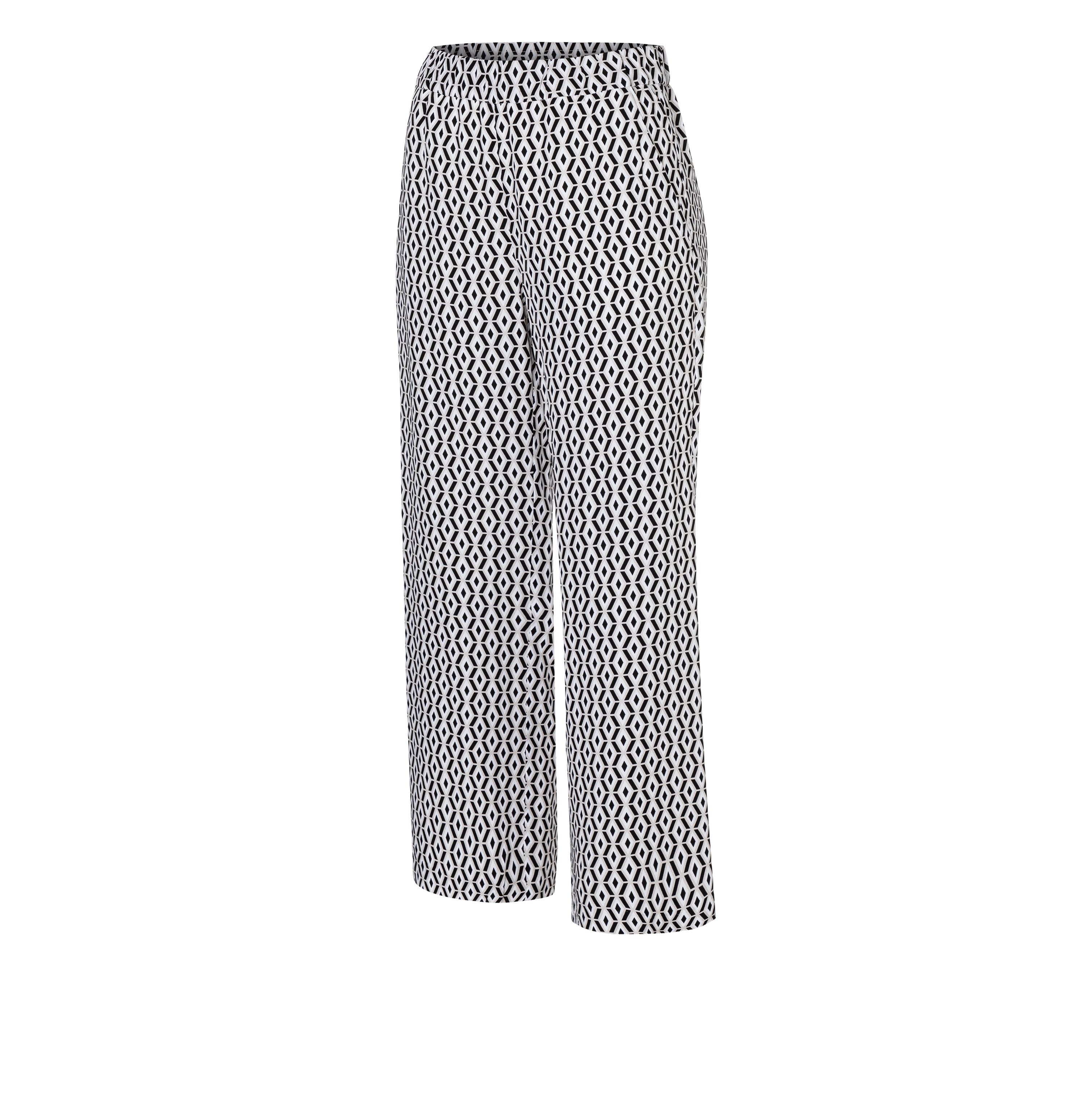 MAC 3 4 broek Chiara Cropped met wijde rechte pijp