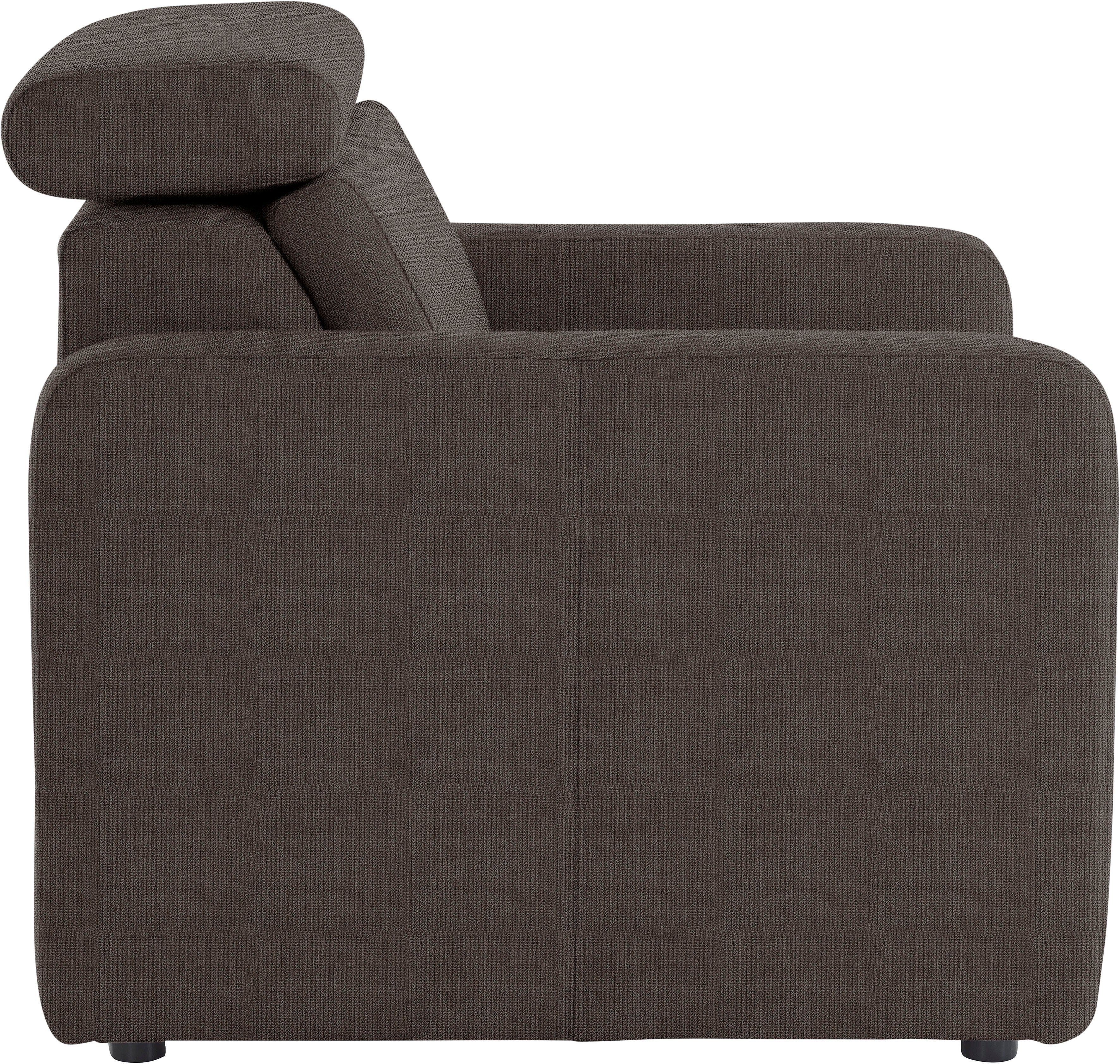 sit&more Fauteuil Bologna met binnenvering, met verstelbare hoofdsteun