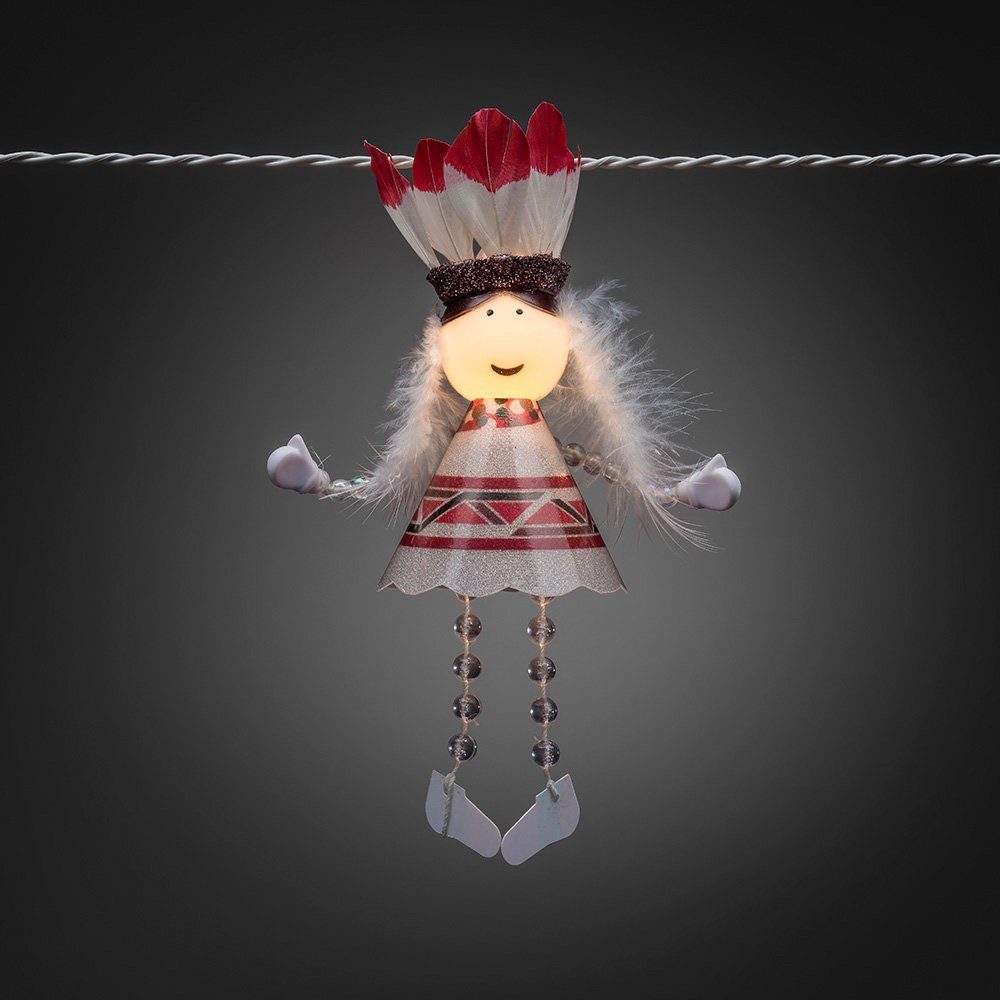 KONSTSMIDE Led-lichtsnoer Led decoratief lichtsnoer, met aan-uitschakelaar, 10 warmwitte dioden (1 stuk)