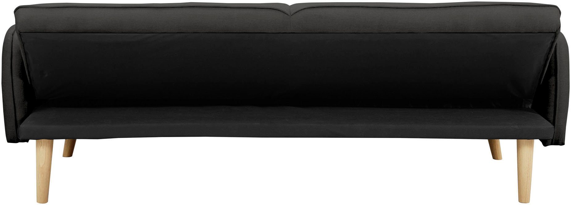 SalesFever Slaapbank Linköping, 3-zits bank met knoopbevestiging op de rug en slaapfunctie, breedte 188 cm
