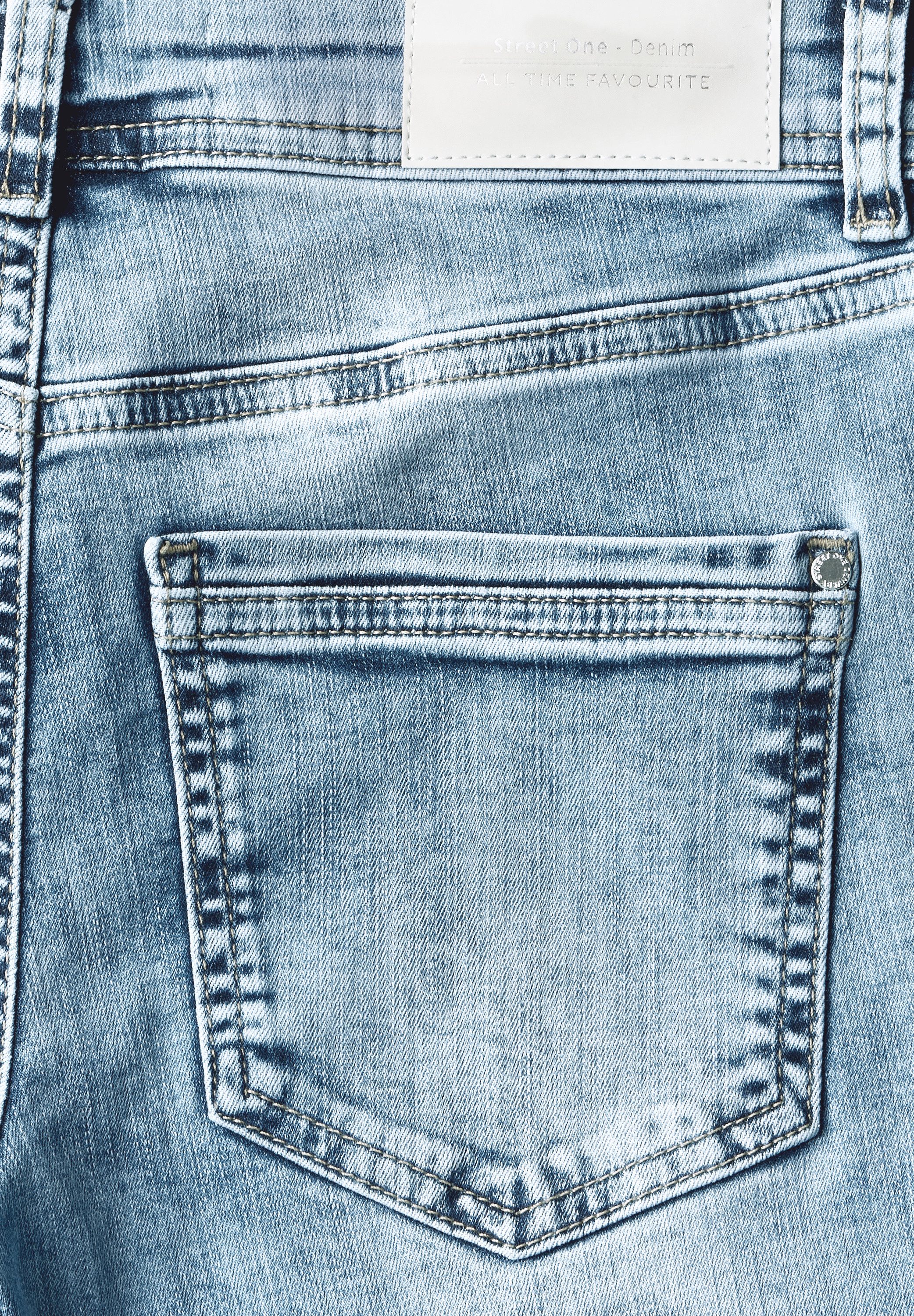 STREET ONE 3/4 jeans Style Crissi met glitterdetail