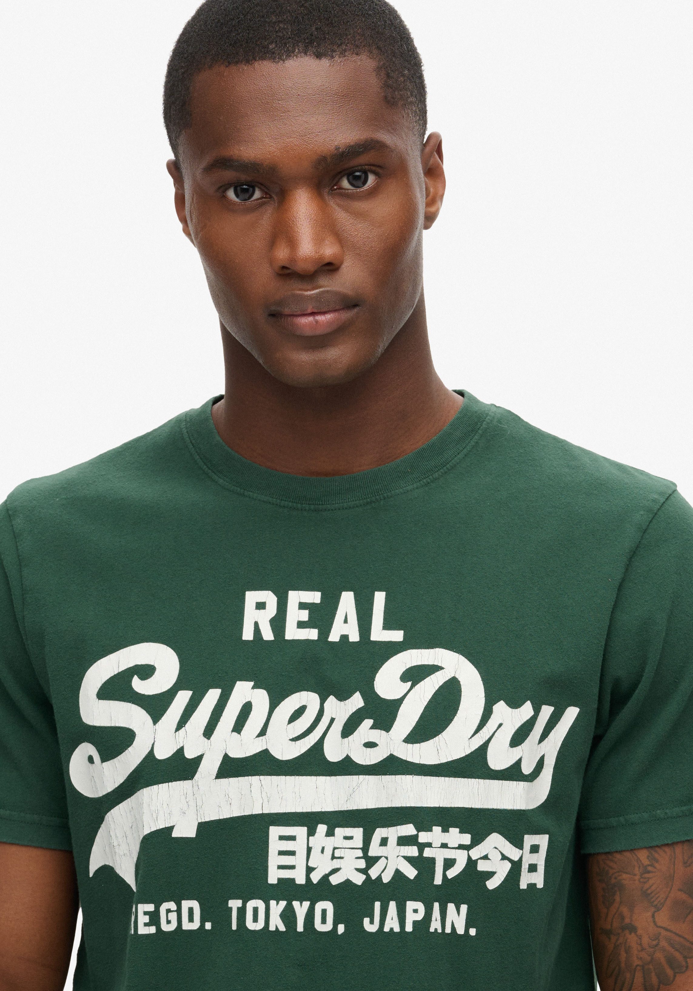 Superdry Shirt met ronde hals CLASSIC VL GRAPHIC T SHIRT