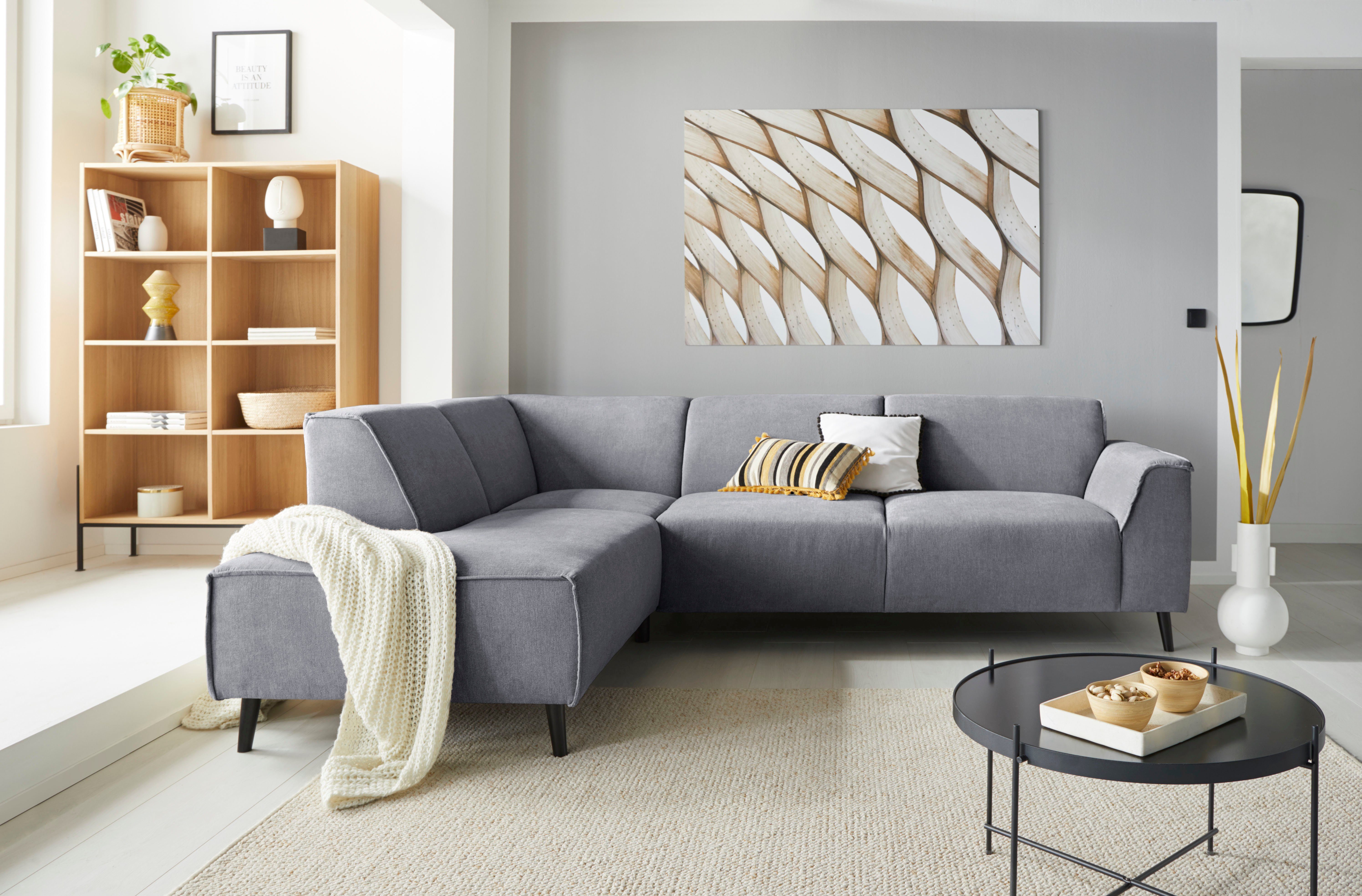 DOMO collection Hoekbank Amora, comfortabel en tijdloos, L-vorm