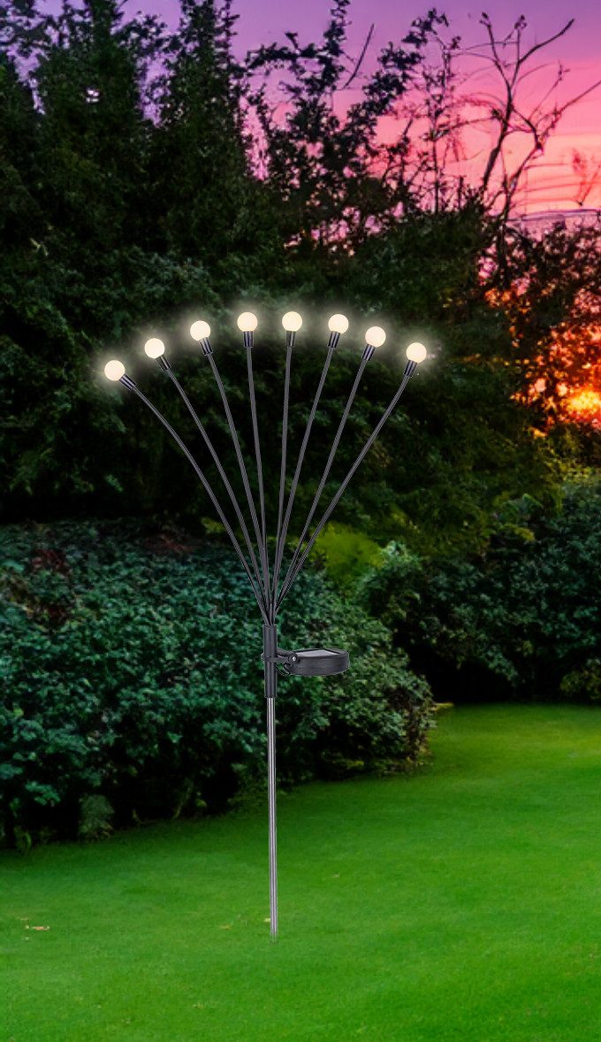 Globo Lightning Led-solarlamp Zonne-energie Schuifschakelaar, beweegbaar, LxBxH: 200x120x700mm (1 stuk)
