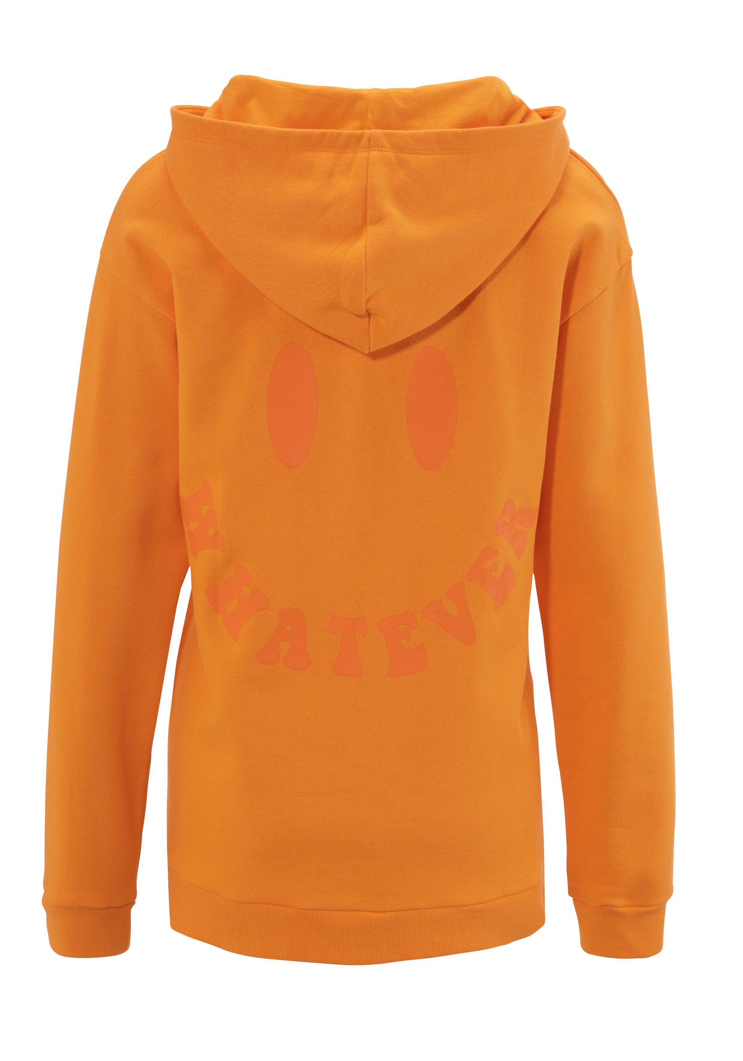 Aniston CASUAL Hoodie met smiley op de rug - nieuwe collectie