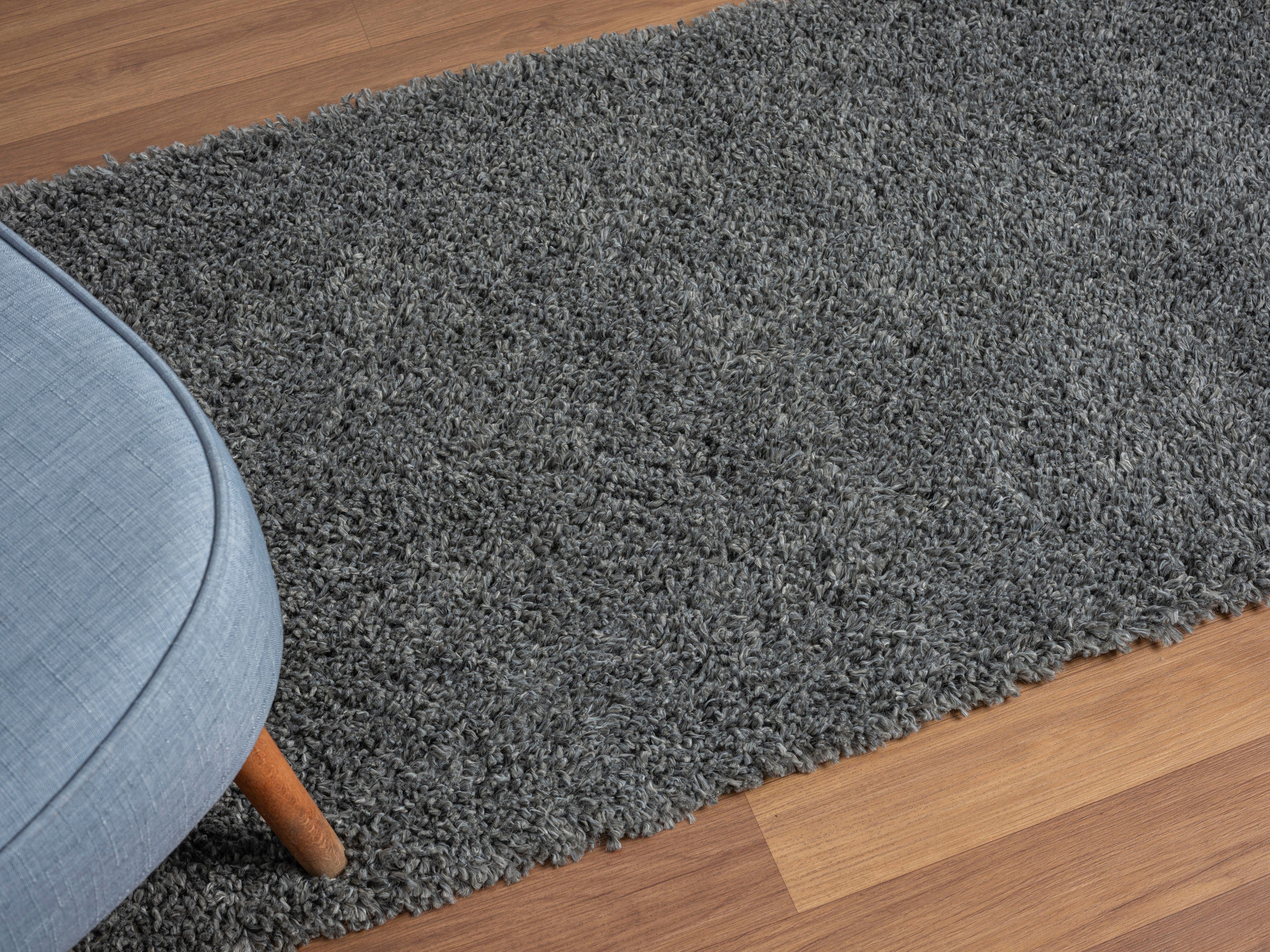 Myflair Möbel & Accessoires Hoogpolig vloerkleed My Shaggy Shaggy, uni kleuren, licht glanzend, microvezel, extra fluffy