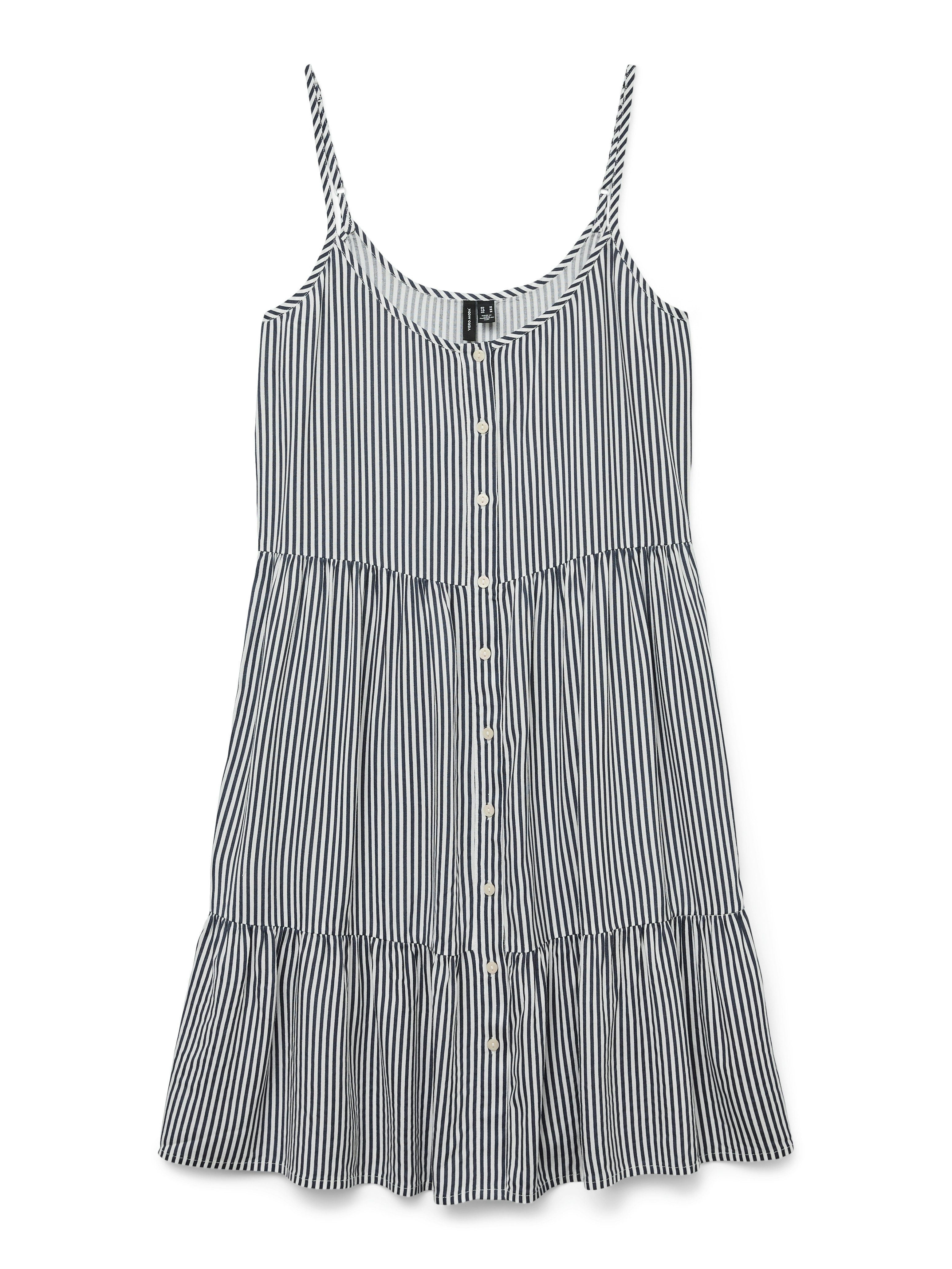 Vero Moda Jurk met bandjes VMBUMPY SHORT SINGLET DRESS WVN GA NOOS