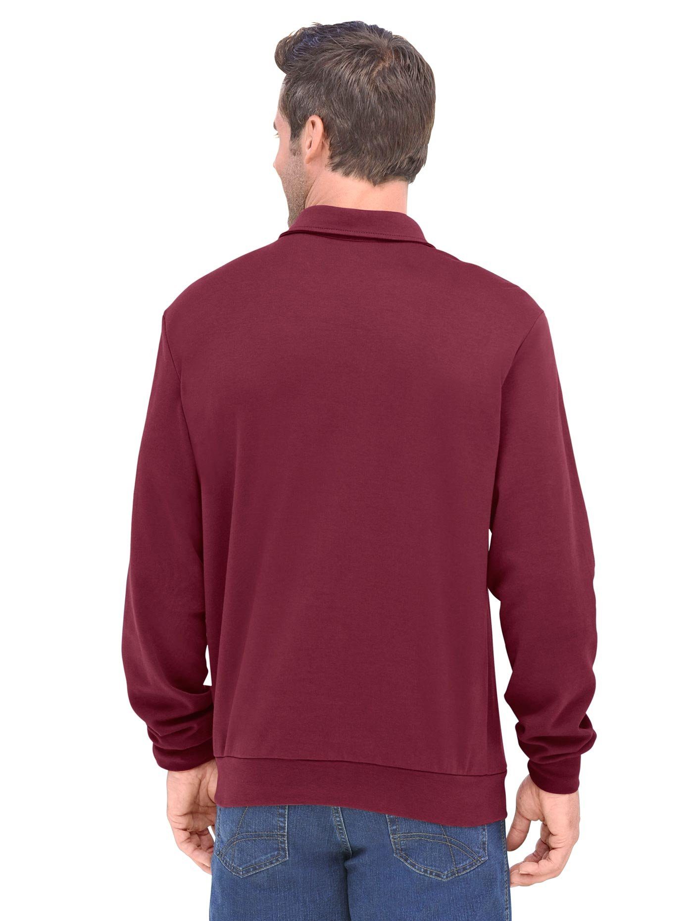 Marco Donati Poloshirt Shirt met lange mouwen (1-delig)