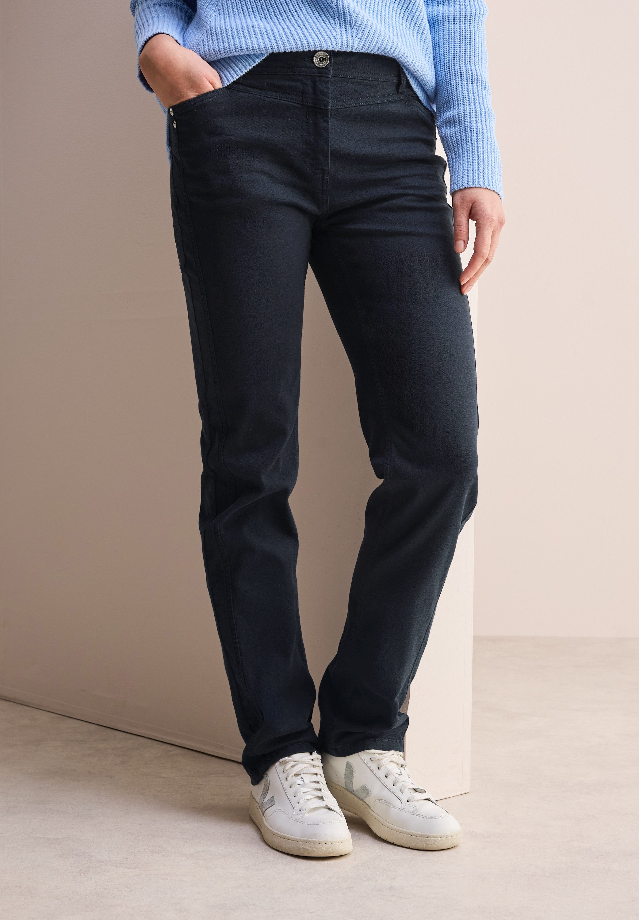 Cecil Stoffen broek Stijl Toronto in de four-pocket stijl dames harembroeken maat 31 blauw