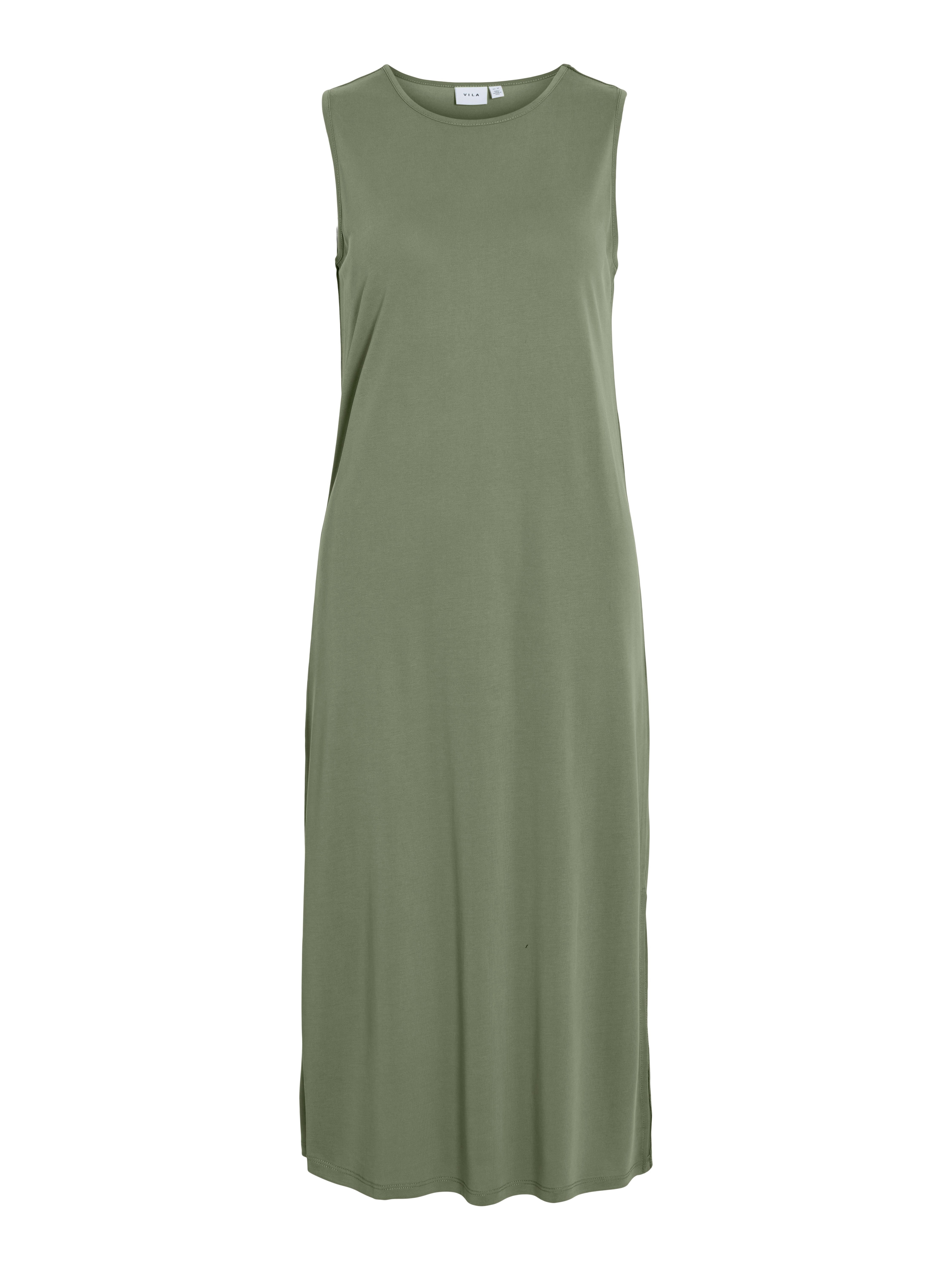 Vila Zomerjurk VIMODALA O-NECK S/L DRESS - NOOS