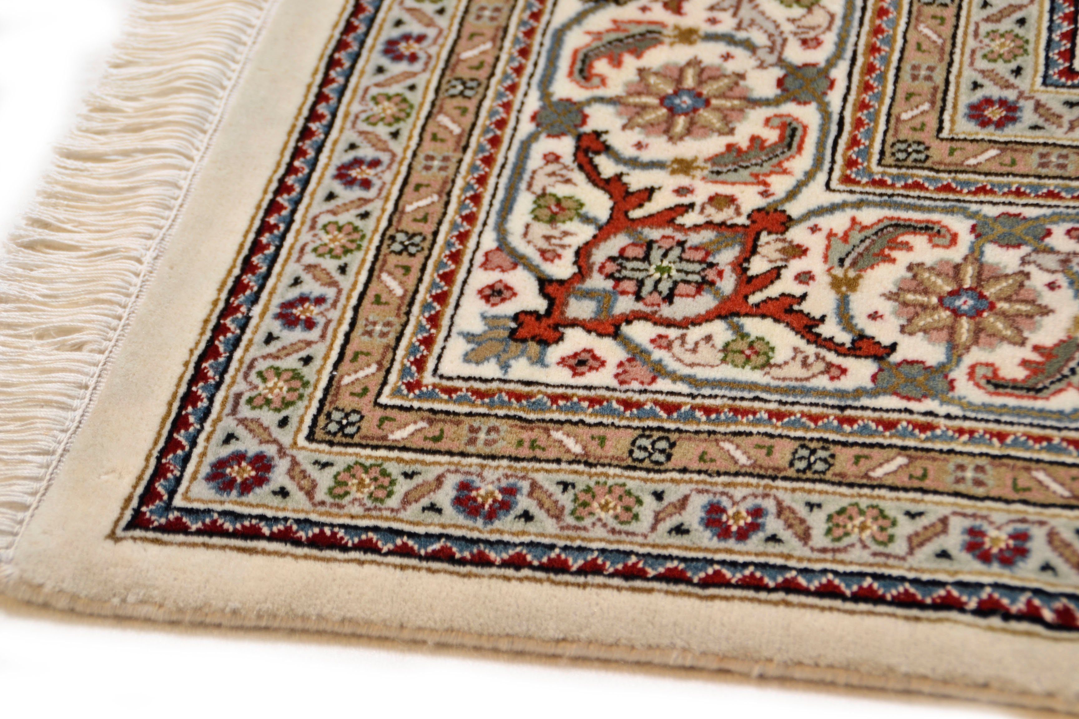 my home Oosters tapijt Irrfan met de hand geknoopt, materiaal: 80% wol, 20% zijde, met franje