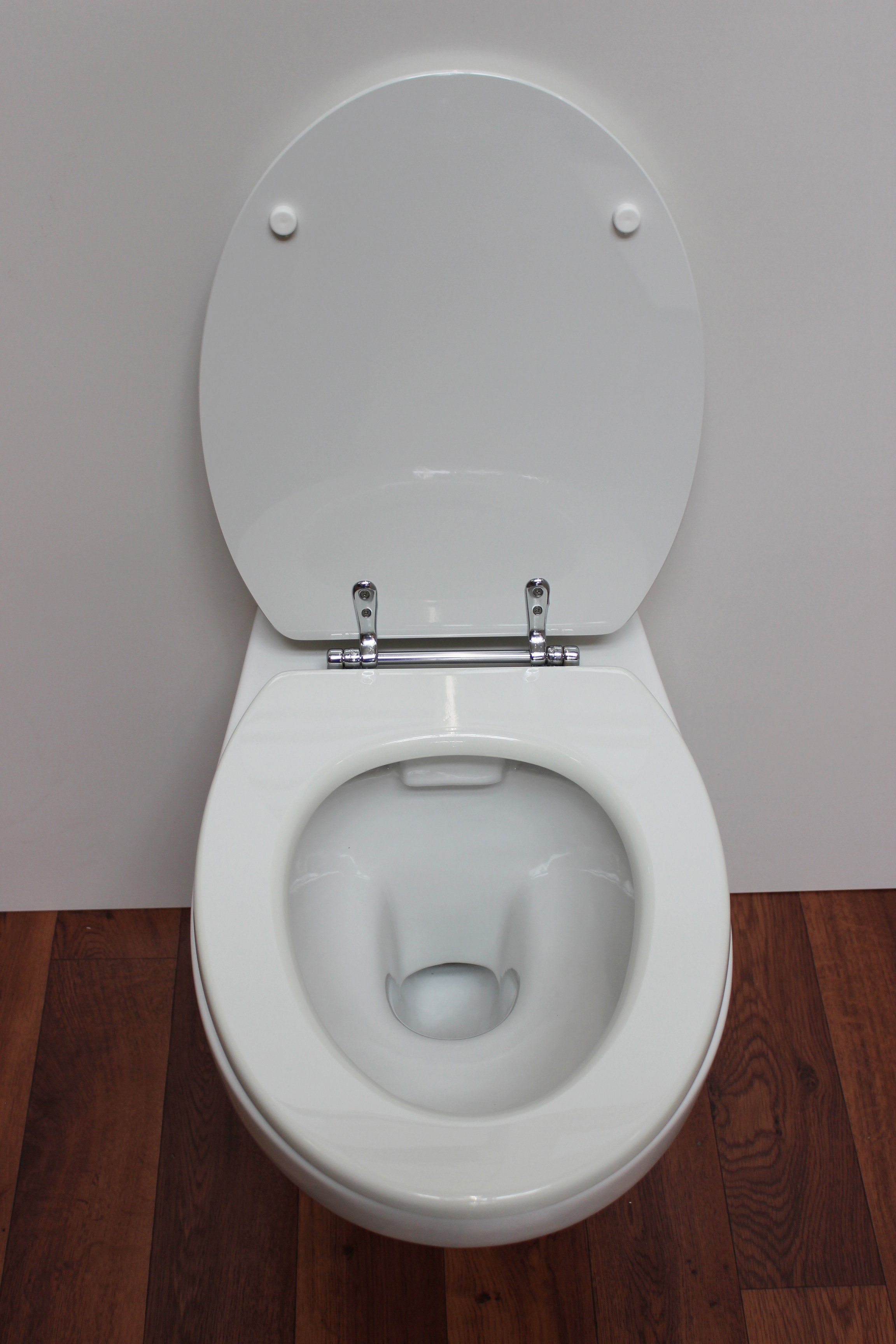 ADOB Toiletzitting Bloemen met messingverchroomde scharnieren