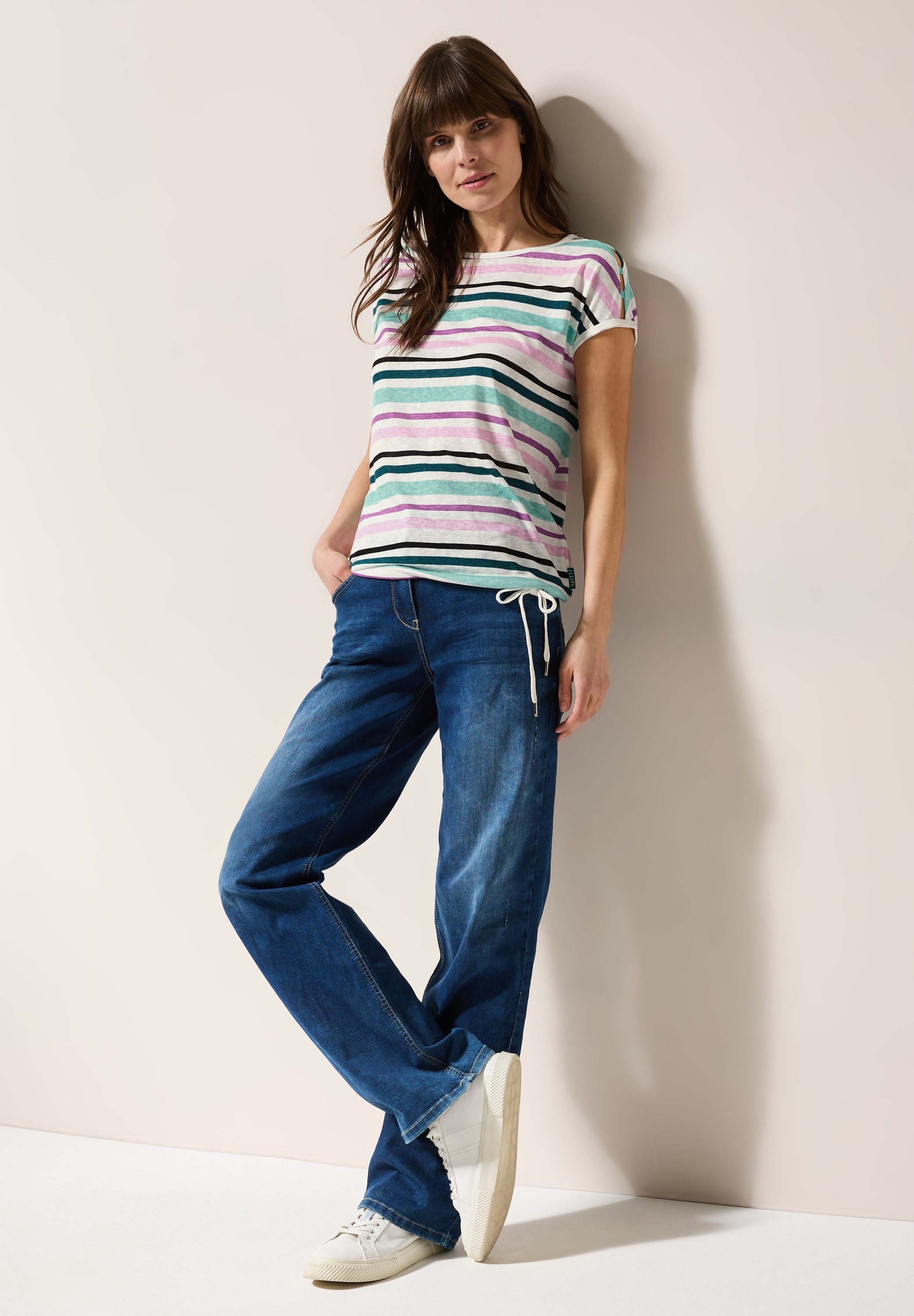 Cecil T-shirt met streepmotief