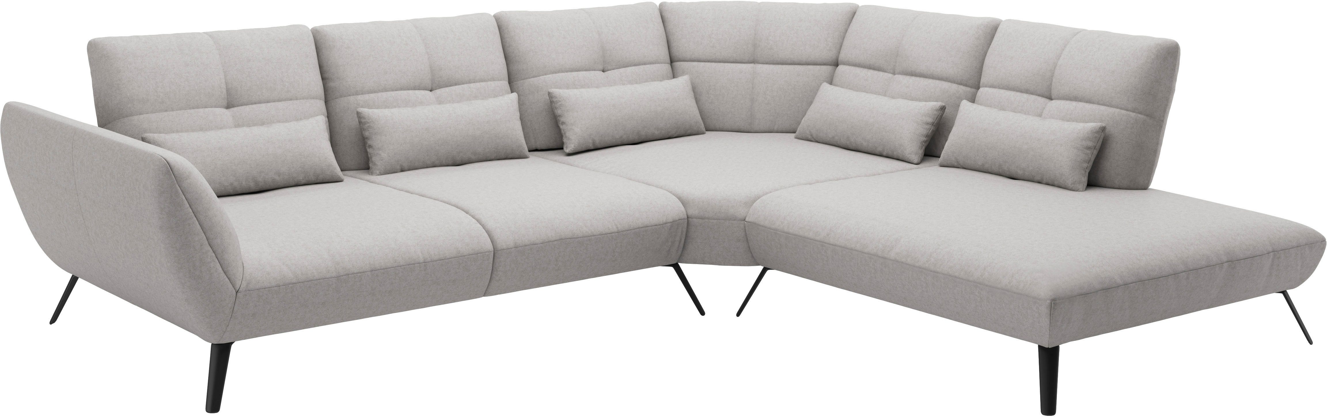 Places of Style Hoekbank Mikado L-vorm incl. zitdiepteverstelling en armleuningverstelling