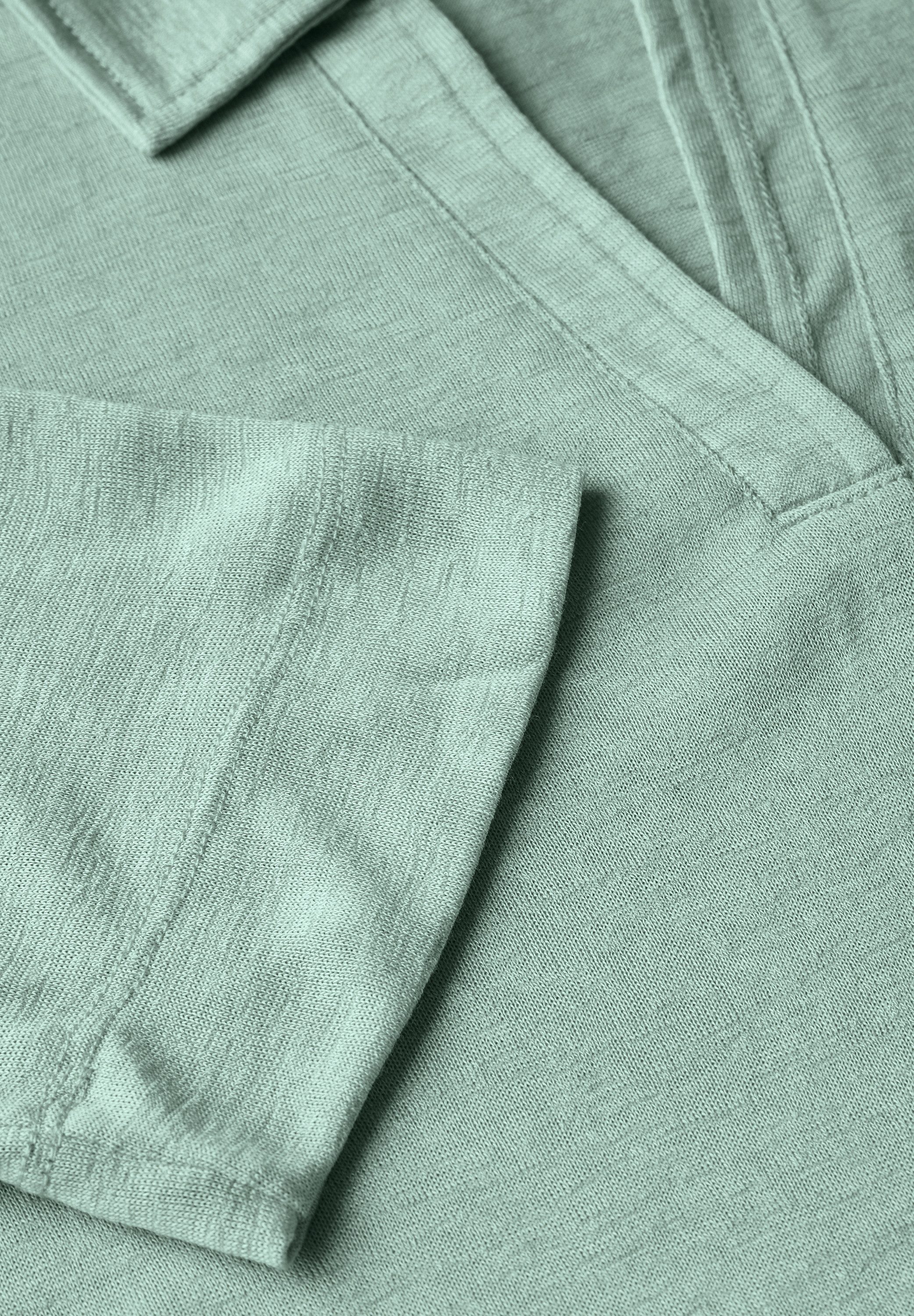 Cecil Poloshirt in linnen-look