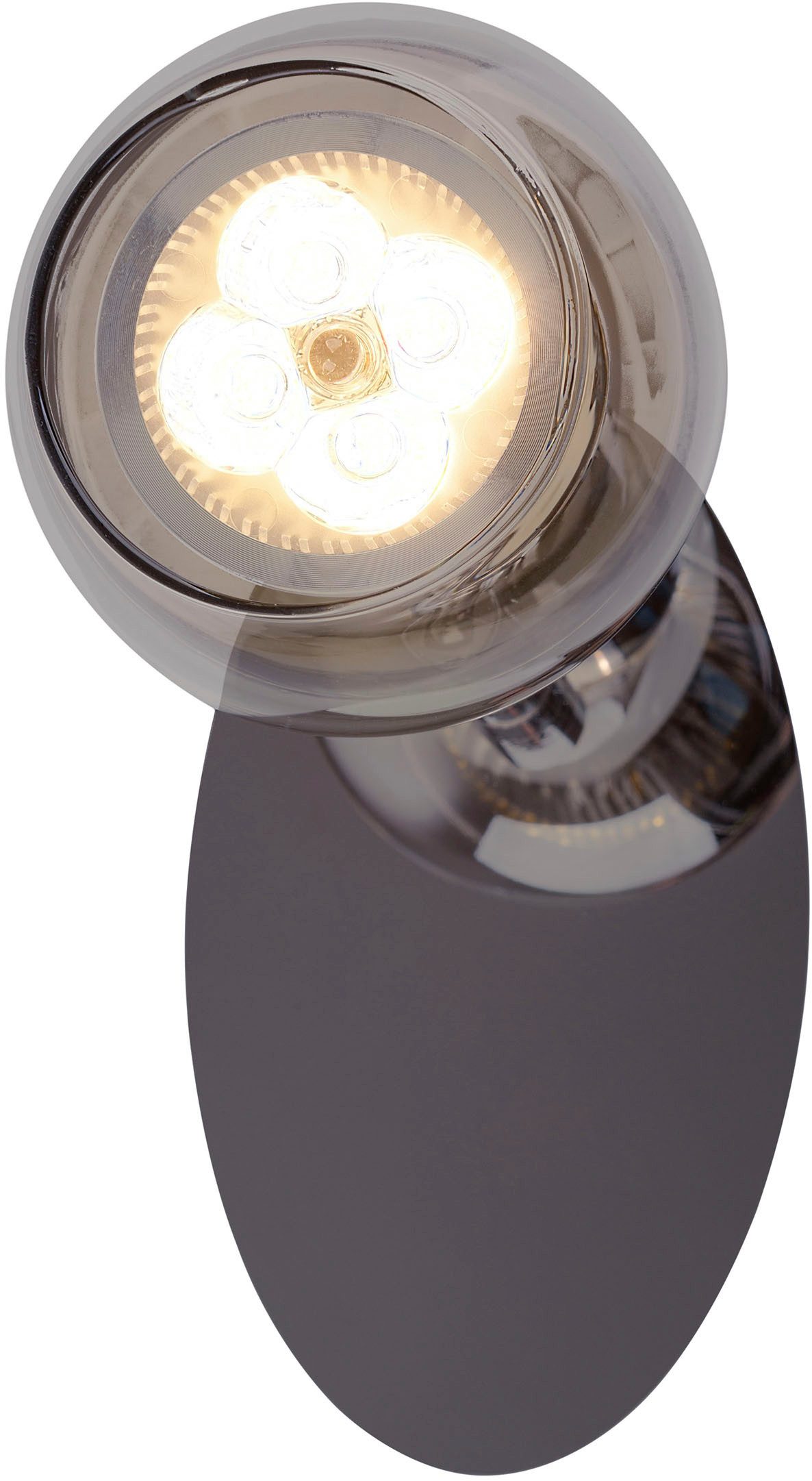 näve Wandlamp Boccia 1-lamps, glas in amber d: 23,5cm, toevoerkabel 150cm zwart, e27 excl. lichtbron (1 stuk)
