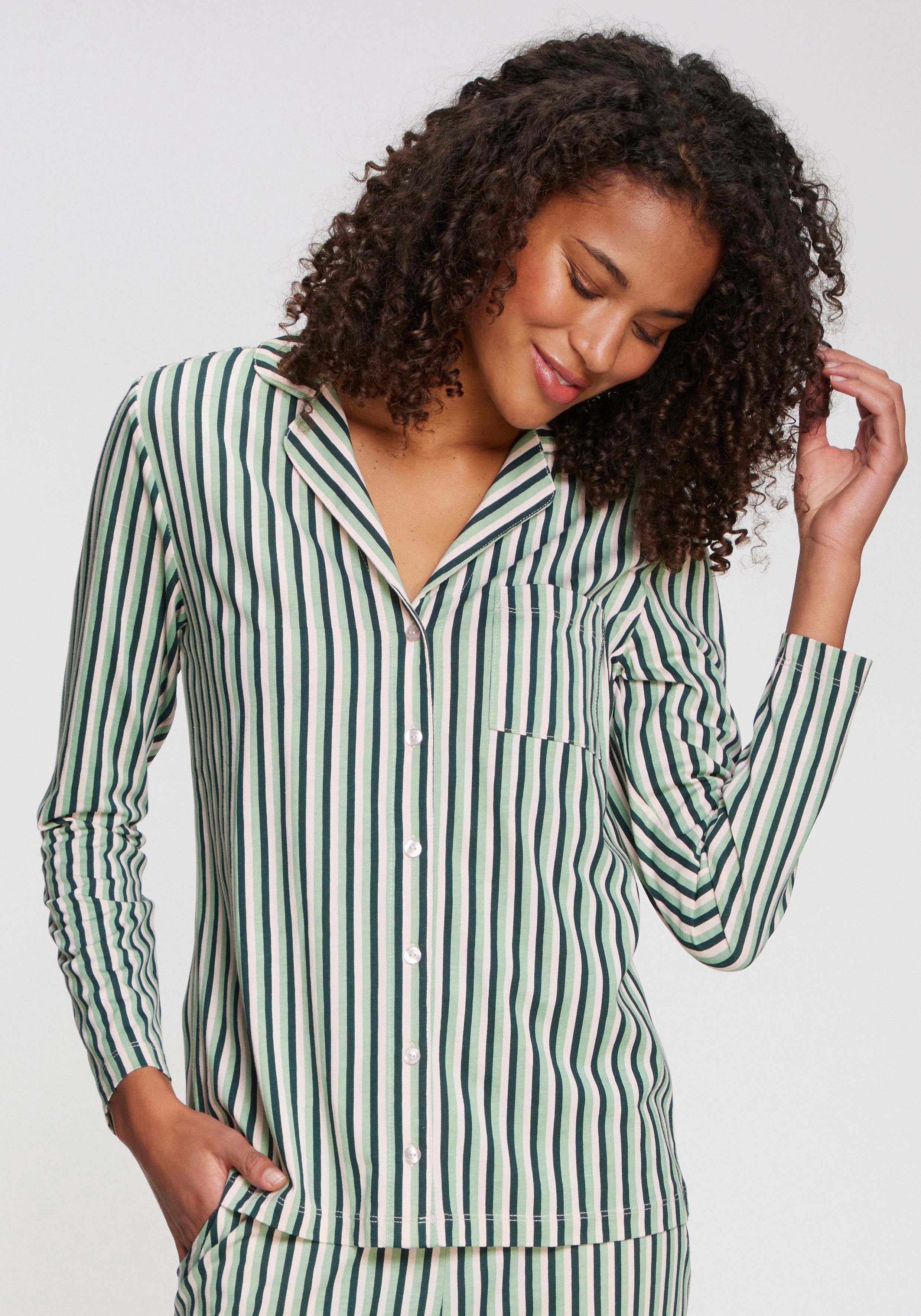 s.Oliver RED LABEL Beachwear Pyjama top Met mooie all-over print