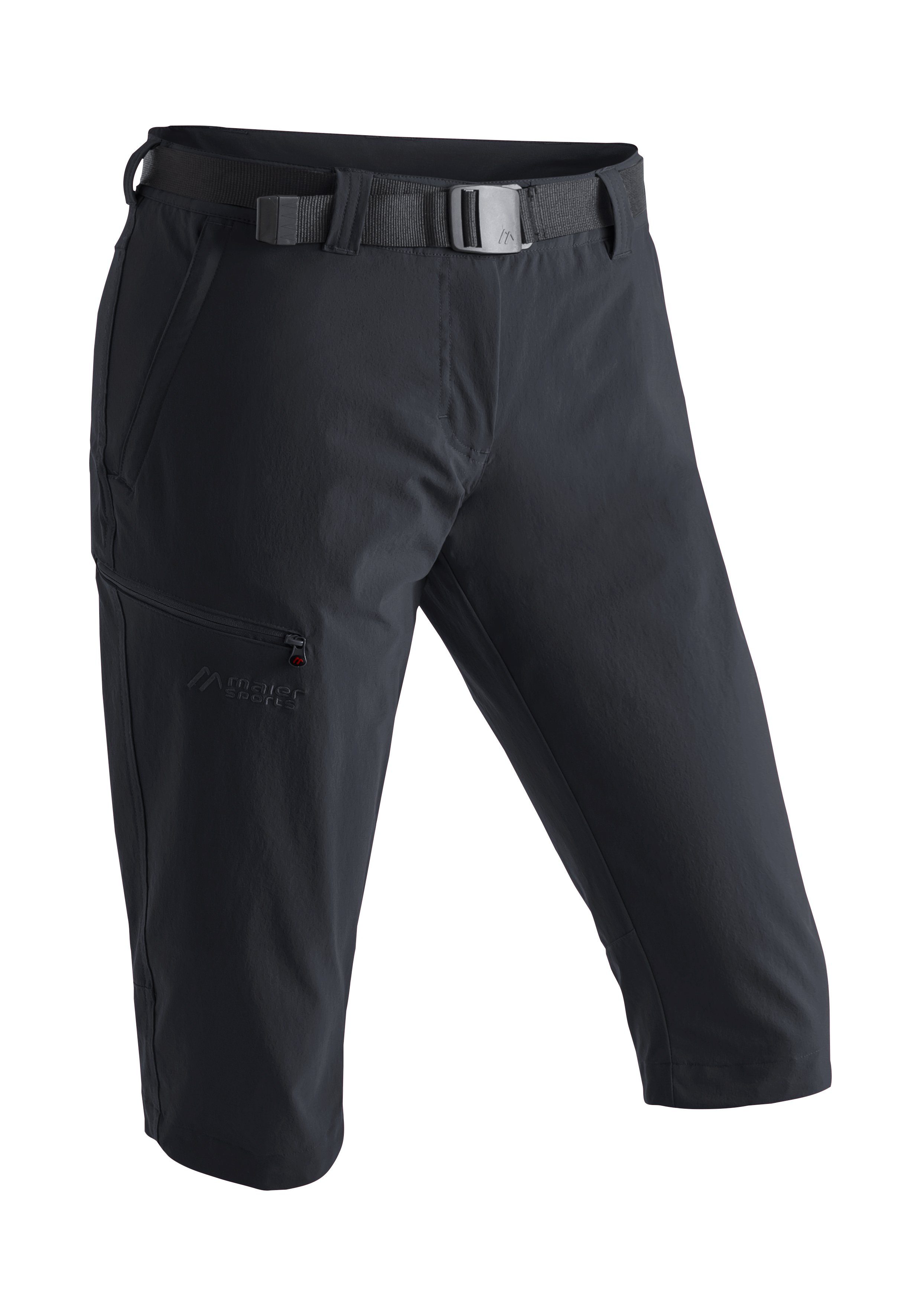 Maier Sports Capribroek Inara slim 3/4 Dames wandelbroek, ademende outdoorbroek, 3/4 broek met 3...