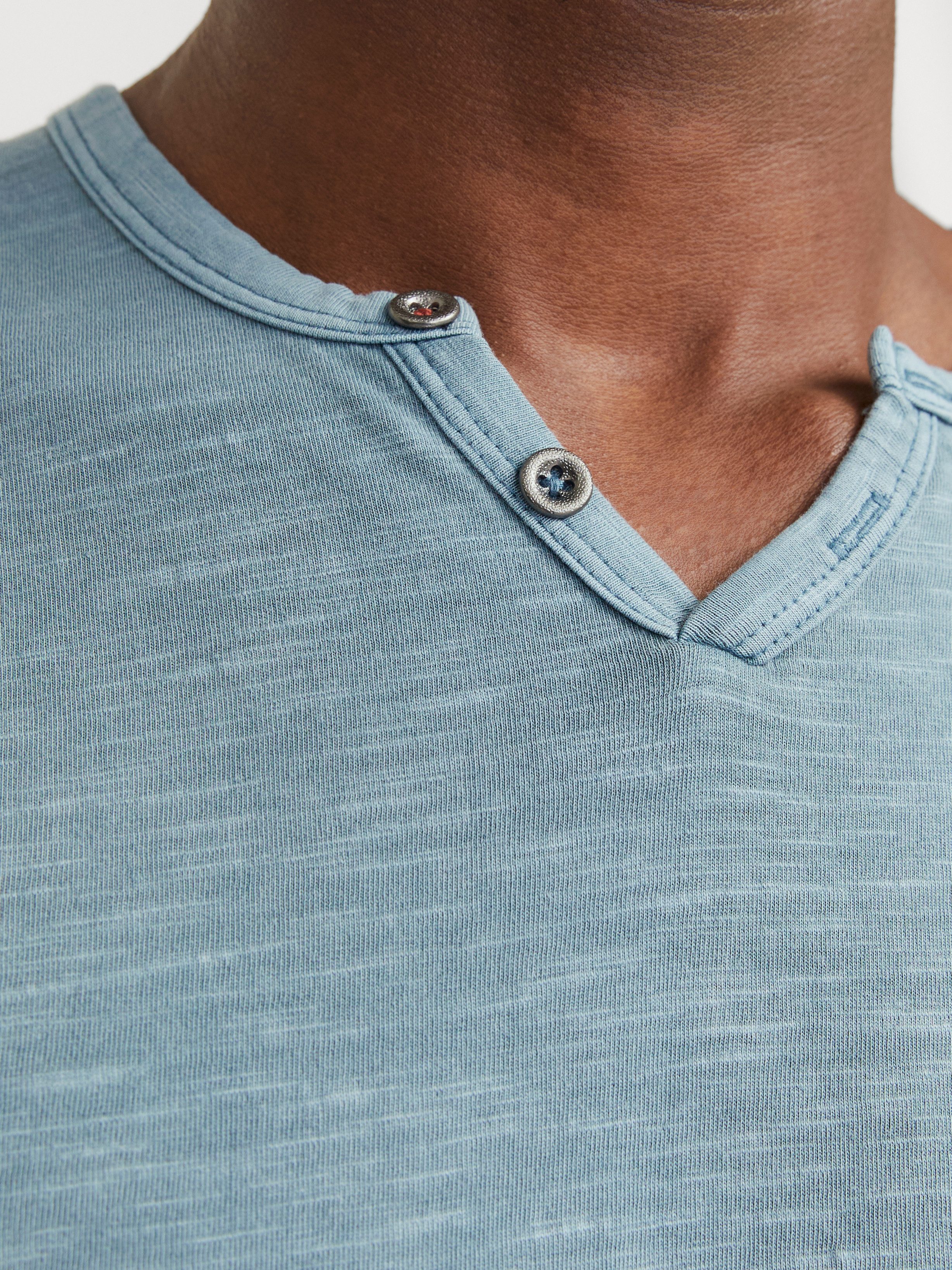 Jack & Jones T-shirt JJESPLIT NECK TEE SS NOOS