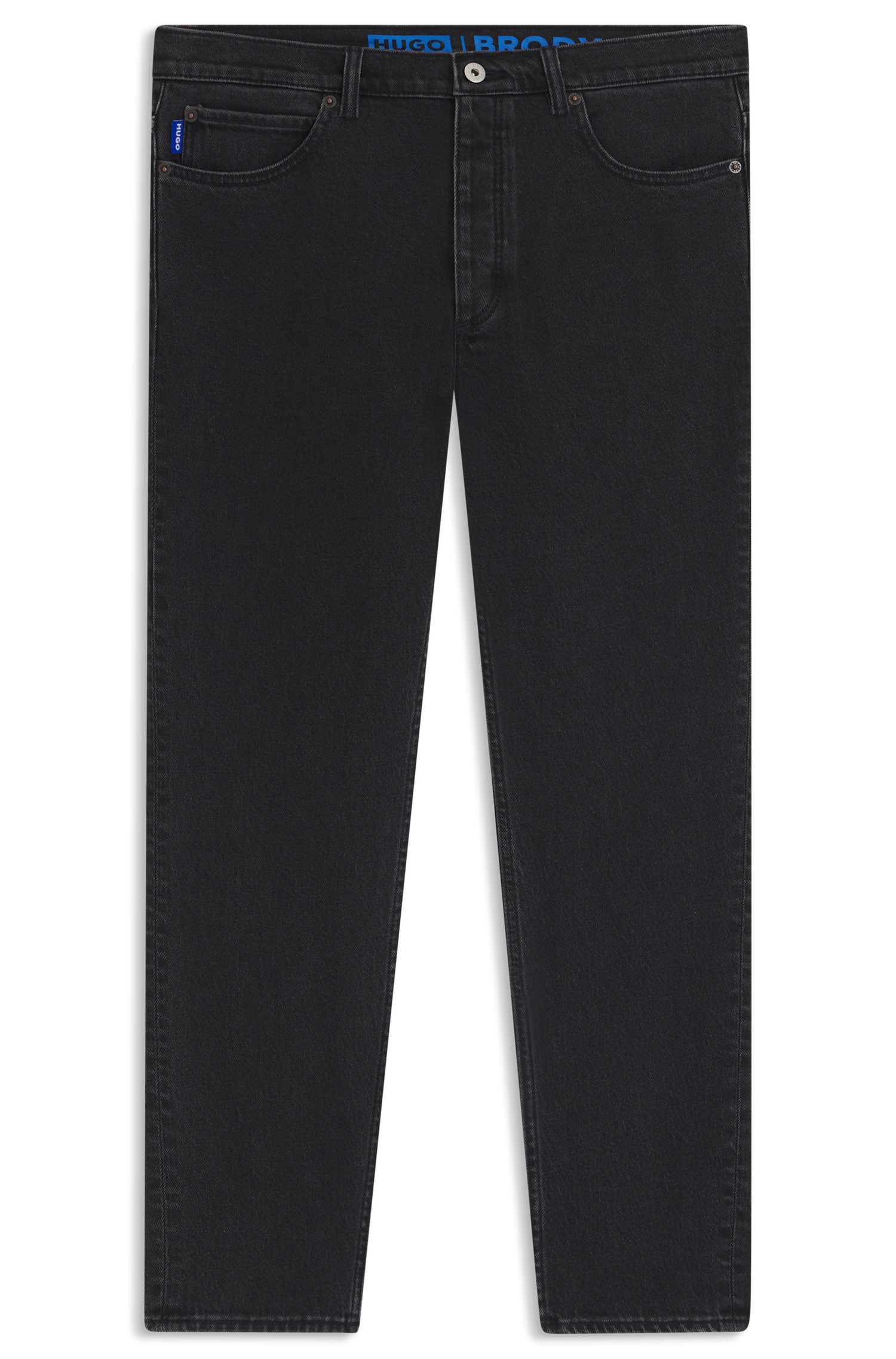 HUGO Blue Tapered jeans Brody met stone-washed-finish