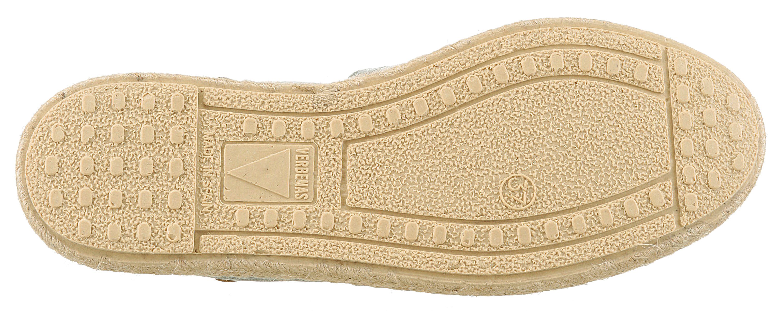 VERBENAS Espadrilles CARMEN NUCLEO METAL , slipper, zomerschoen, strandschoen in metallic look