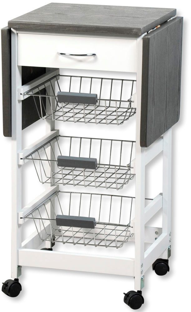 KESPER for kitchen & home Keukentrolley Rollwagen - wit, FSC