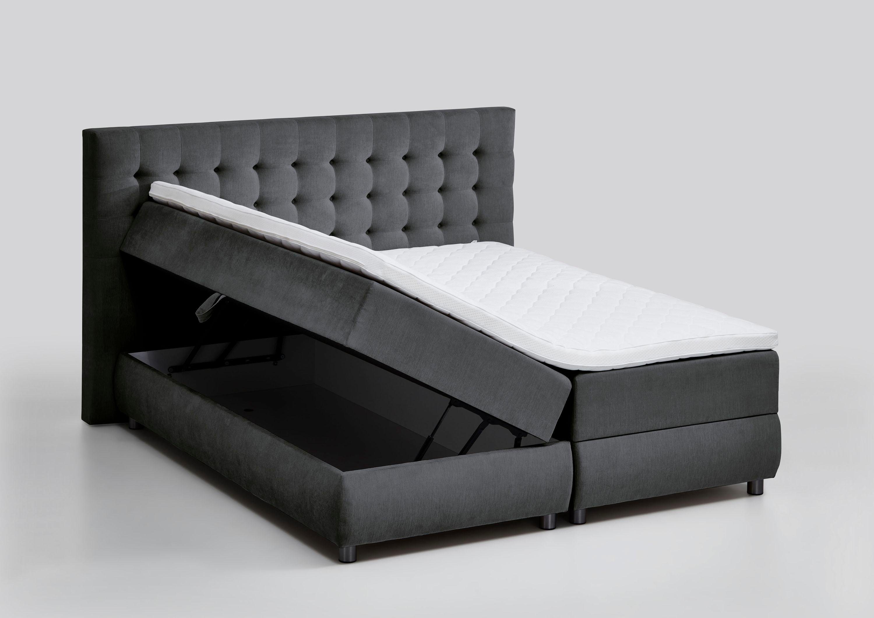 ATLANTIC home collection Boxspring TINA met bedkist en topmatras, ook in extra lang