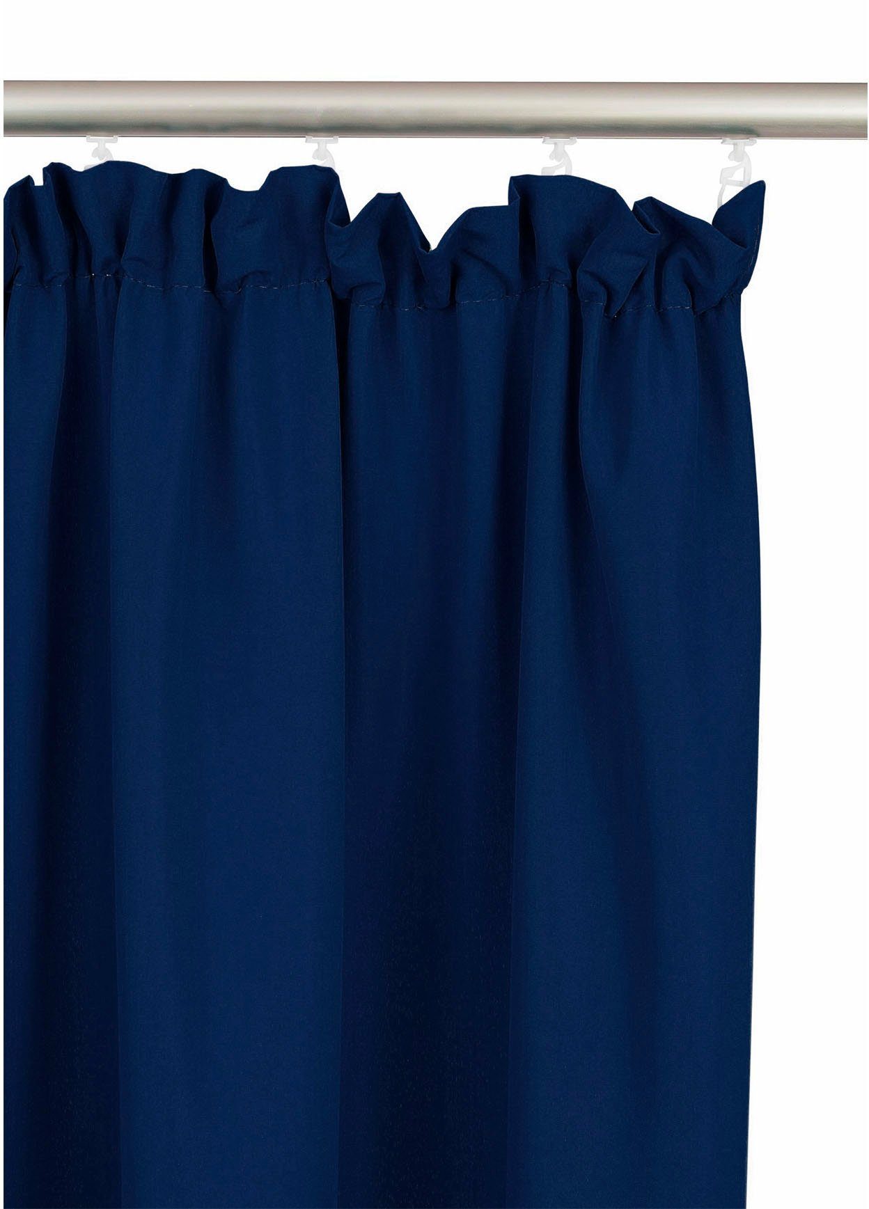 Bruno Banani Gordijn Lagan set van 2, geweven, microvezel, verschillende maten, effen kleur, bestseller (2 stuks)