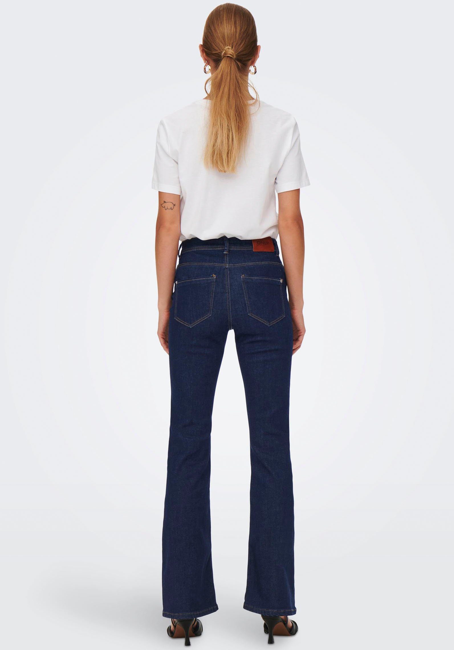 Only Bootcut jeans ONLWAUW LIFE HW FLARED RINSE DNM