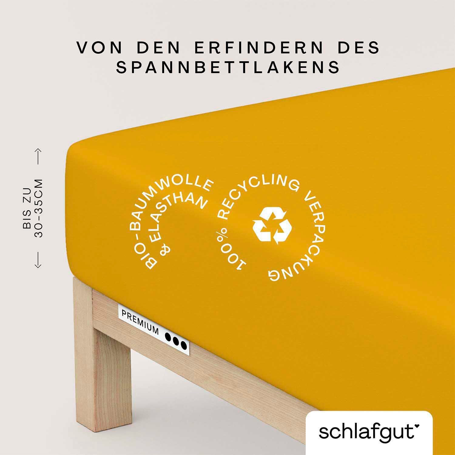Schlafgut Hoeslaken Premium Zero Waste verpakking, PREMIUM kwaliteit (1 stuk)
