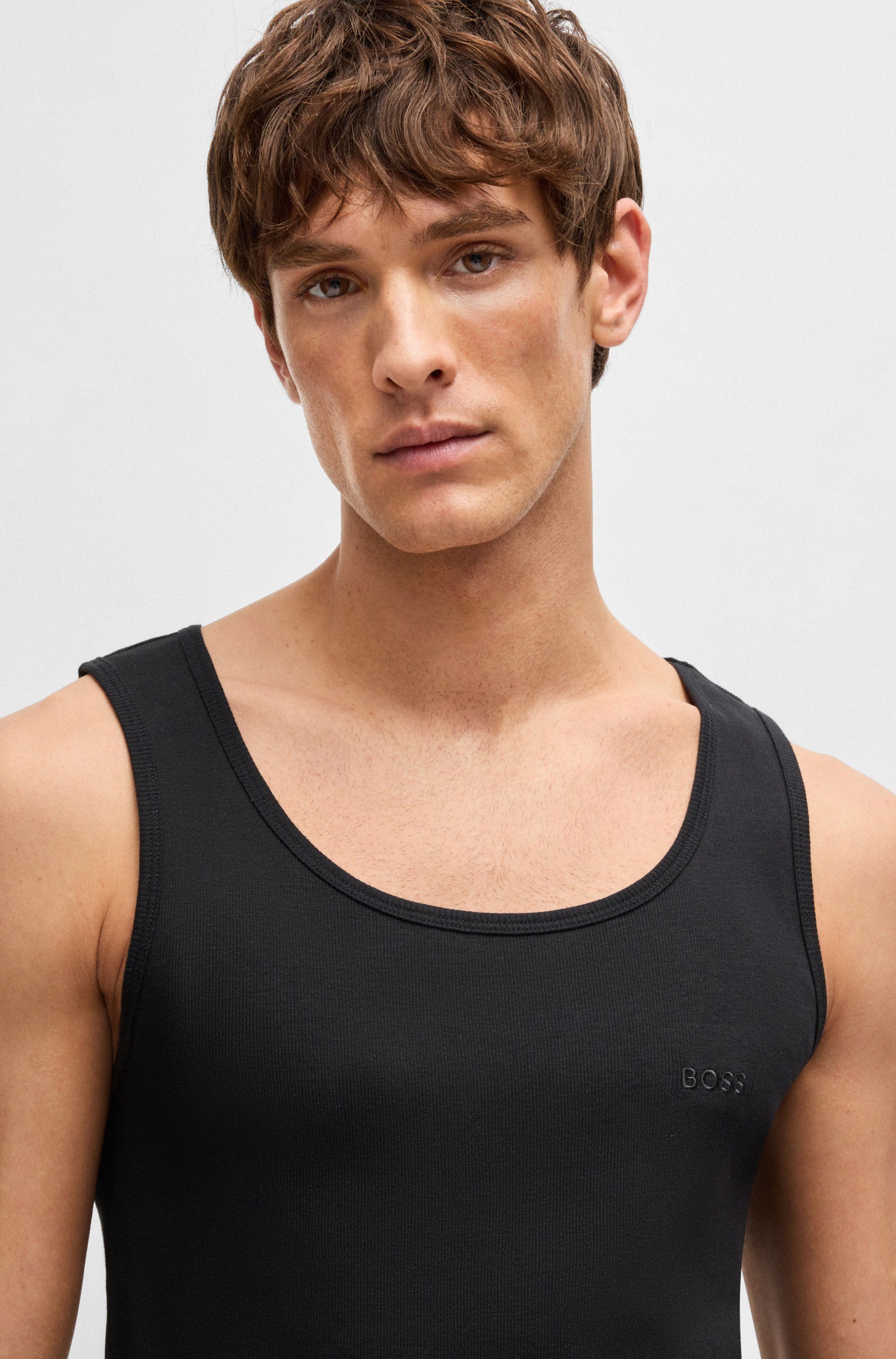 BOSS Tanktop 3P RibClassic BOSS ONE x David Beckham