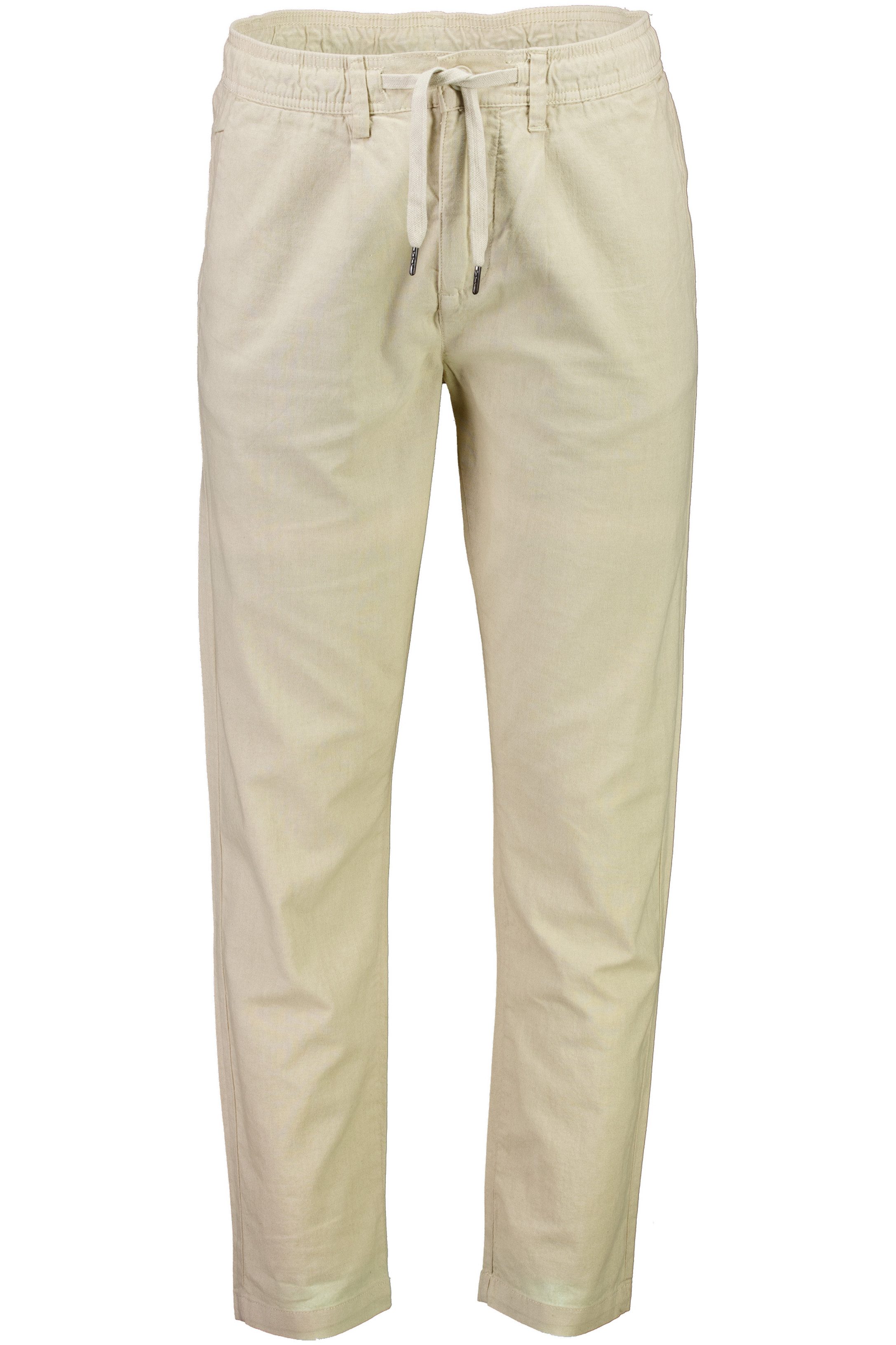 LINDBERGH Chino met elastische band en rijgkoord heren chino's maat M beige