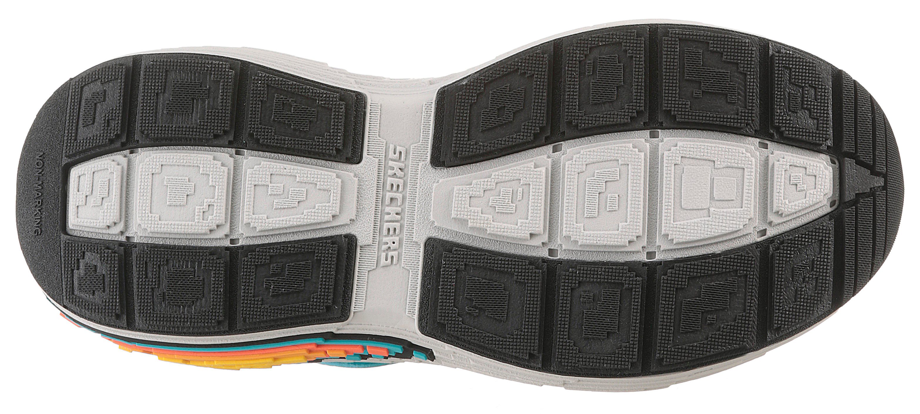 Skechers Sneakers MEGA-CRAFT 4K , klittenbandschoen in coole pixel-look, maat sjabloon te downloaden