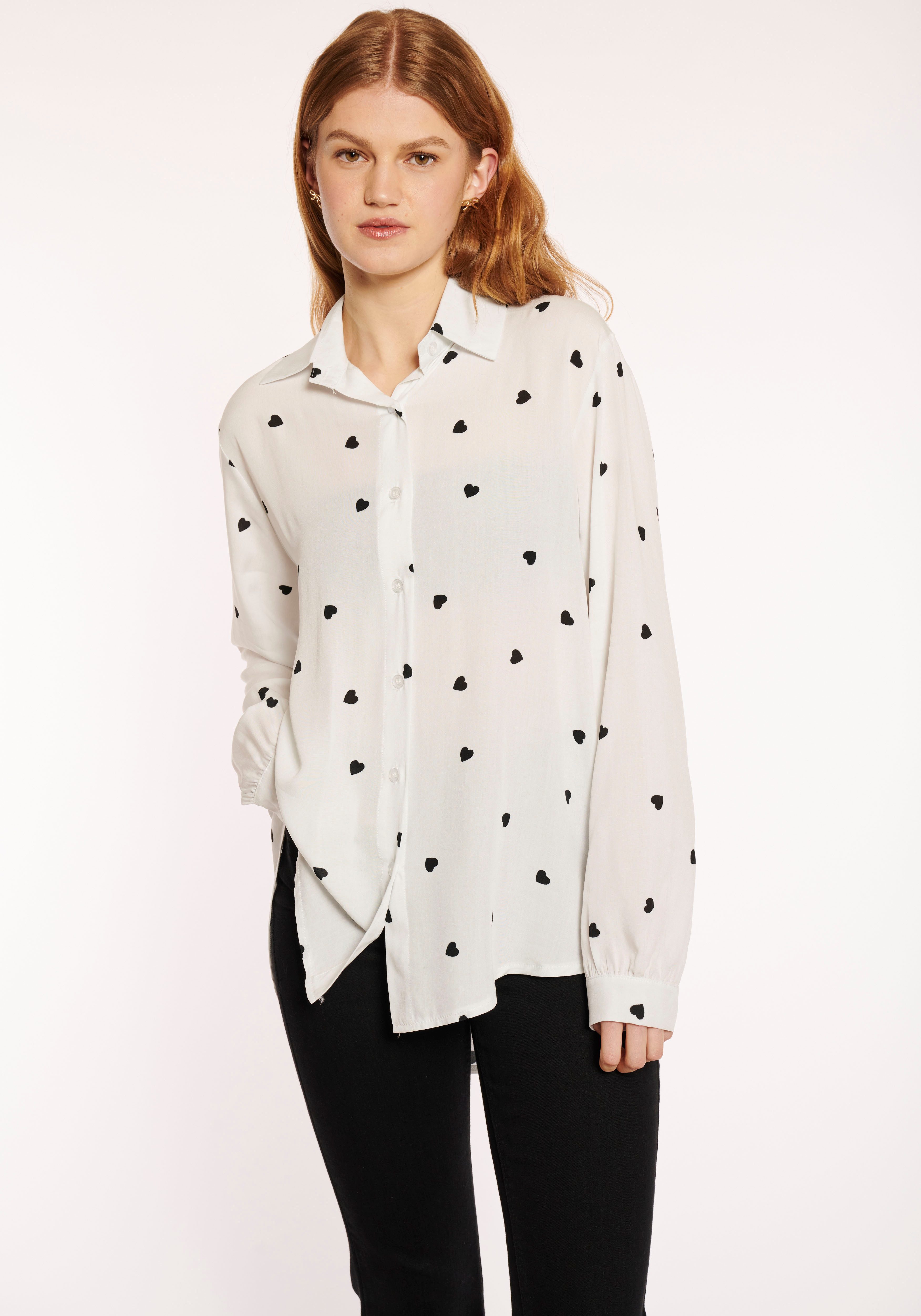 HaILYS Overhemdblouse LS V BL Ki44su