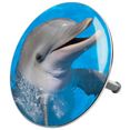 sanilo badkuipstop dolfijn ø 7,2 cm blauw