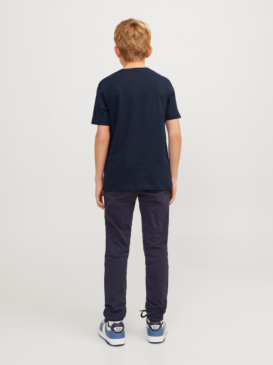 Jack & Jones Junior Shirt met ronde hals JJELOGO TEE SS O-NECK 2 COL S NOOS JNR
