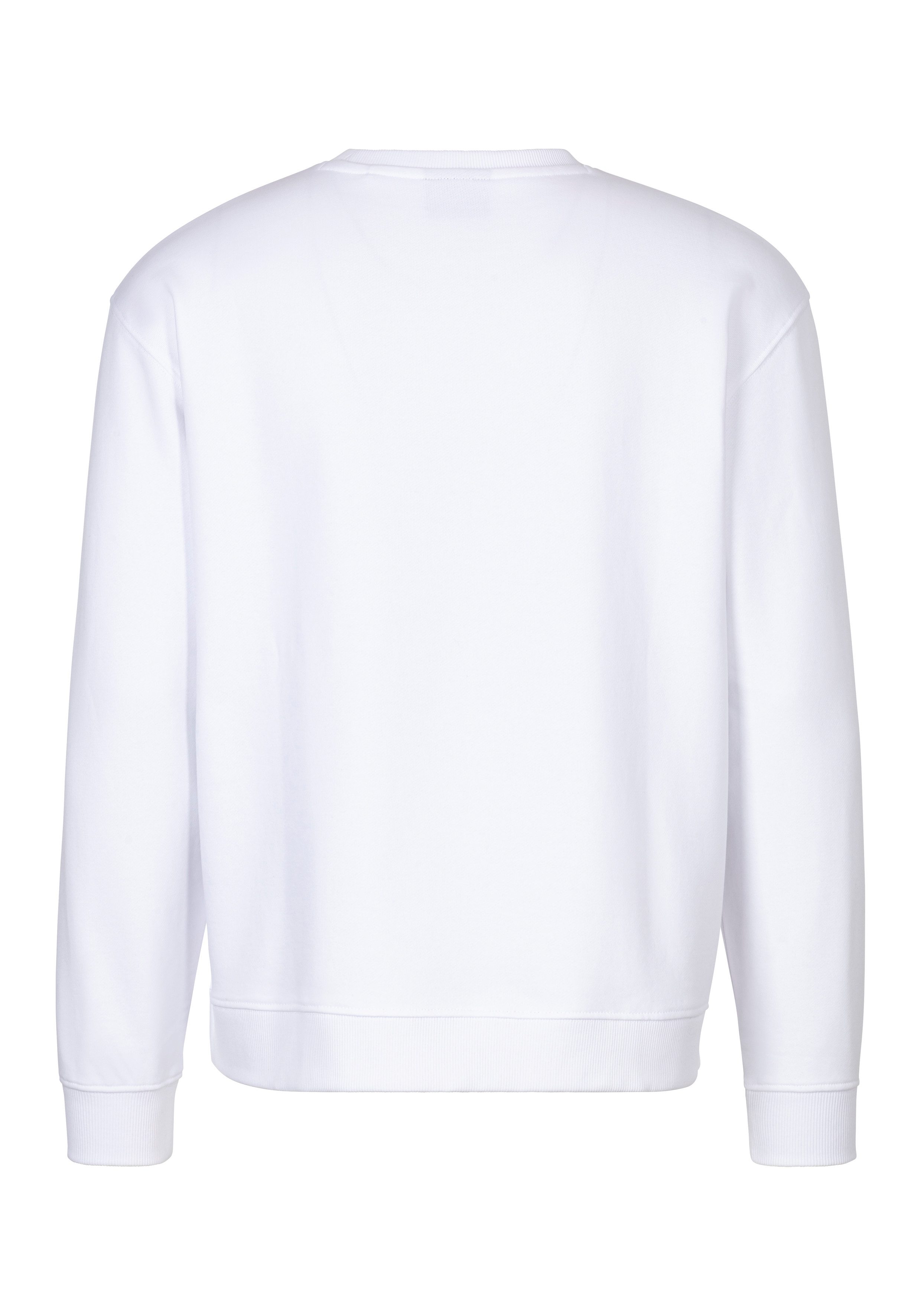 HUGO Blue Sweatshirt Classic Crew met frontprint