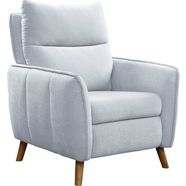 atlantic home collection fauteuil neo in scandinavisch design met relaxfunctie en pocketveringskern grijs
