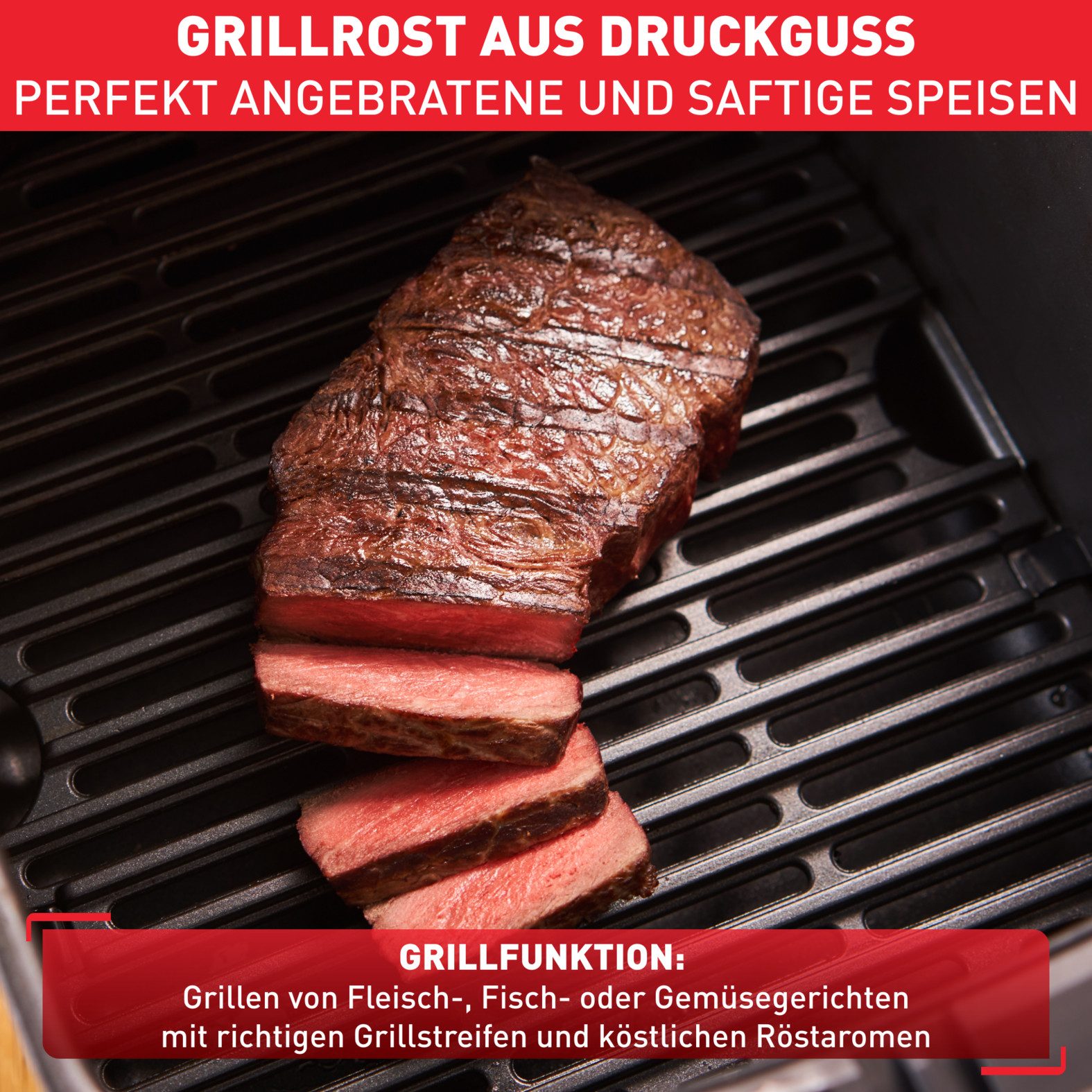 Tefal Friteuse Easy Fry & Grill Deluxe Heteluchtfriteuse & grill, display, 4,2 L, 8 kookprogramma's, EY505D