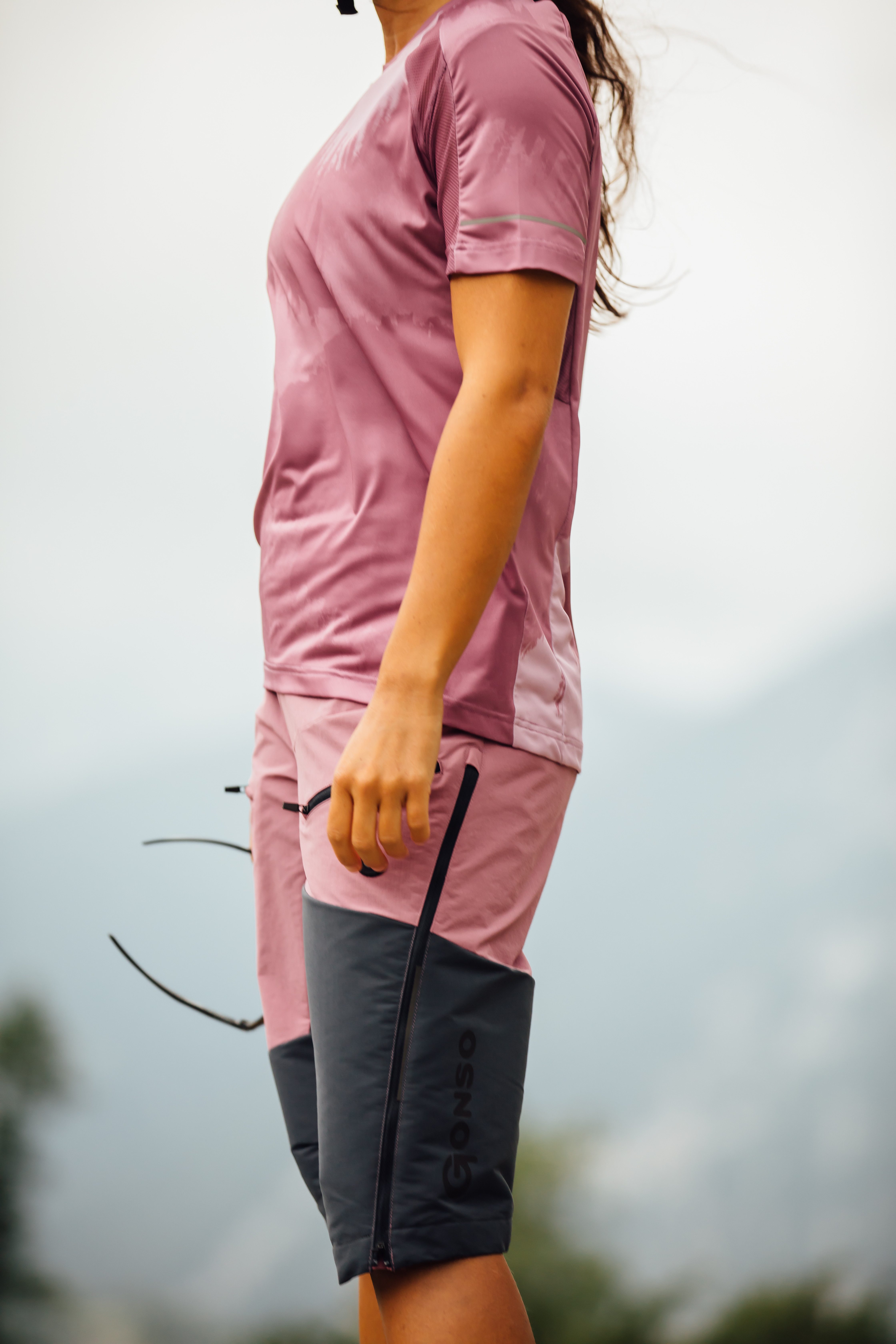 Gonso Fietsshirt VENINA Dames MTB-fiets shirt korte mouwen, lichtgewicht fietsjersey, functioneel shirt