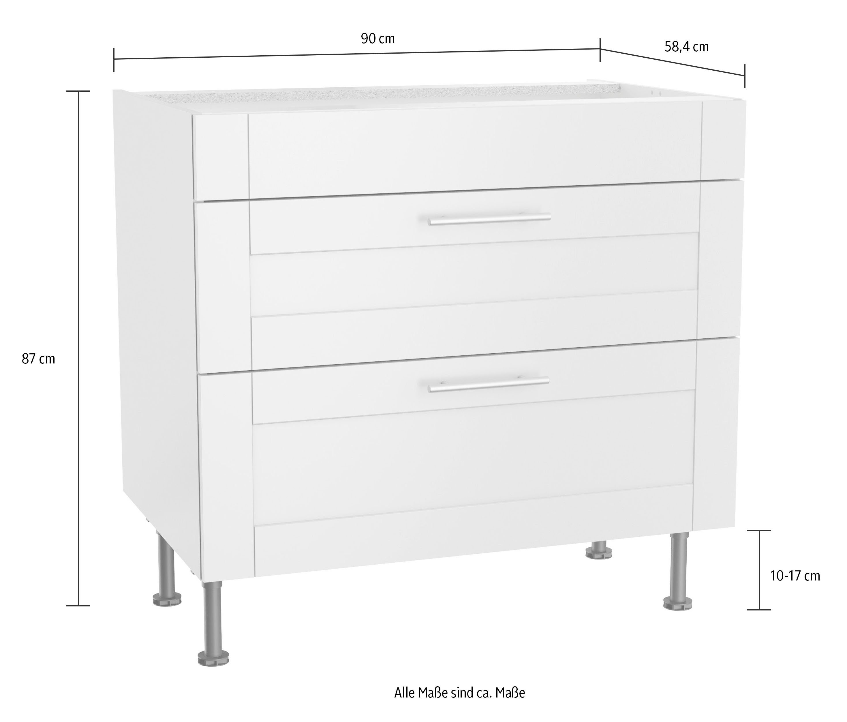OPTIFIT Ombouwkast voor fornuis Ahus Breedte 90-130 cm