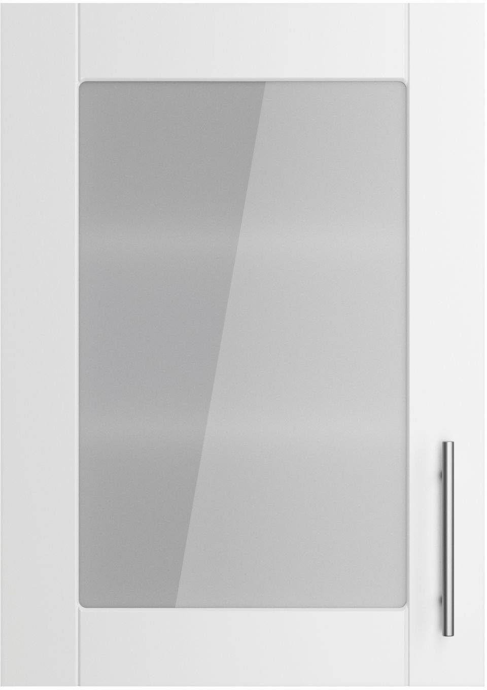 Kochstation Hangend kastje met glasdeur KS-Ahus Breedte 50 cm hangkasten wit