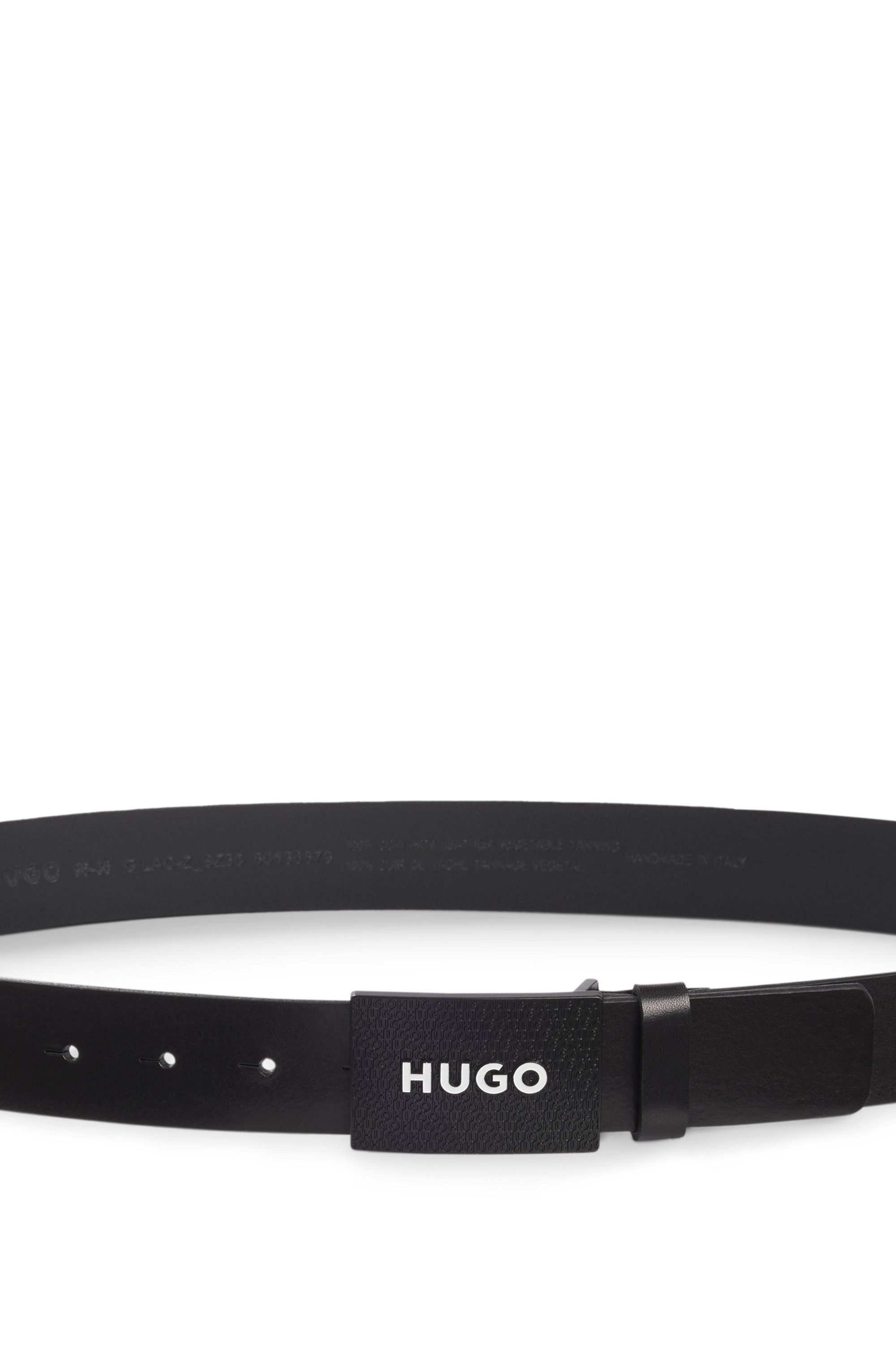 HUGO Leren riem Gilao-Z_Sz35 met boss-opdruk